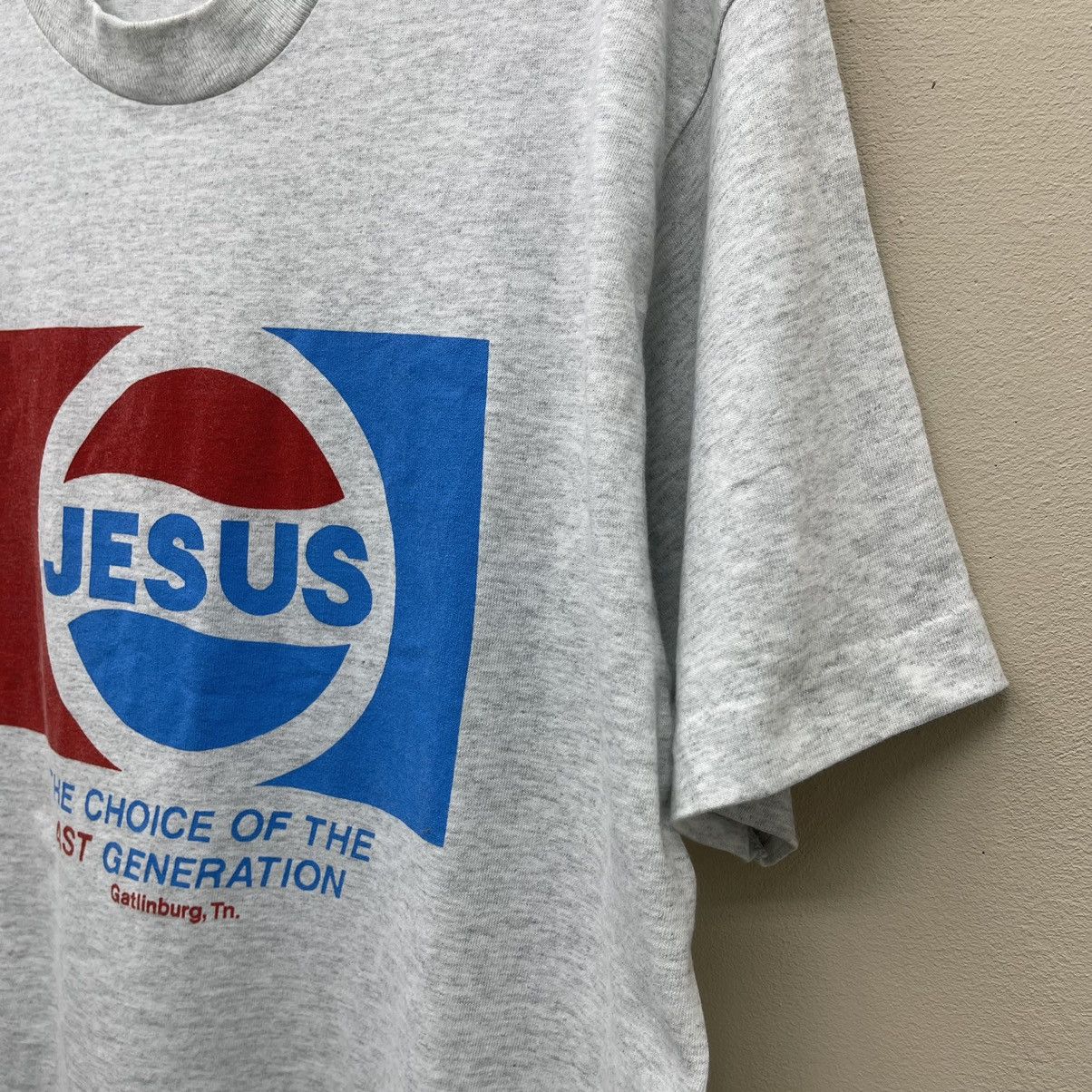 Vintage Parody Shirt Pepsi Jesus The Choice Of The Last Genaration Size US L / EU 52-54 / 3 - 3 Thumbnail