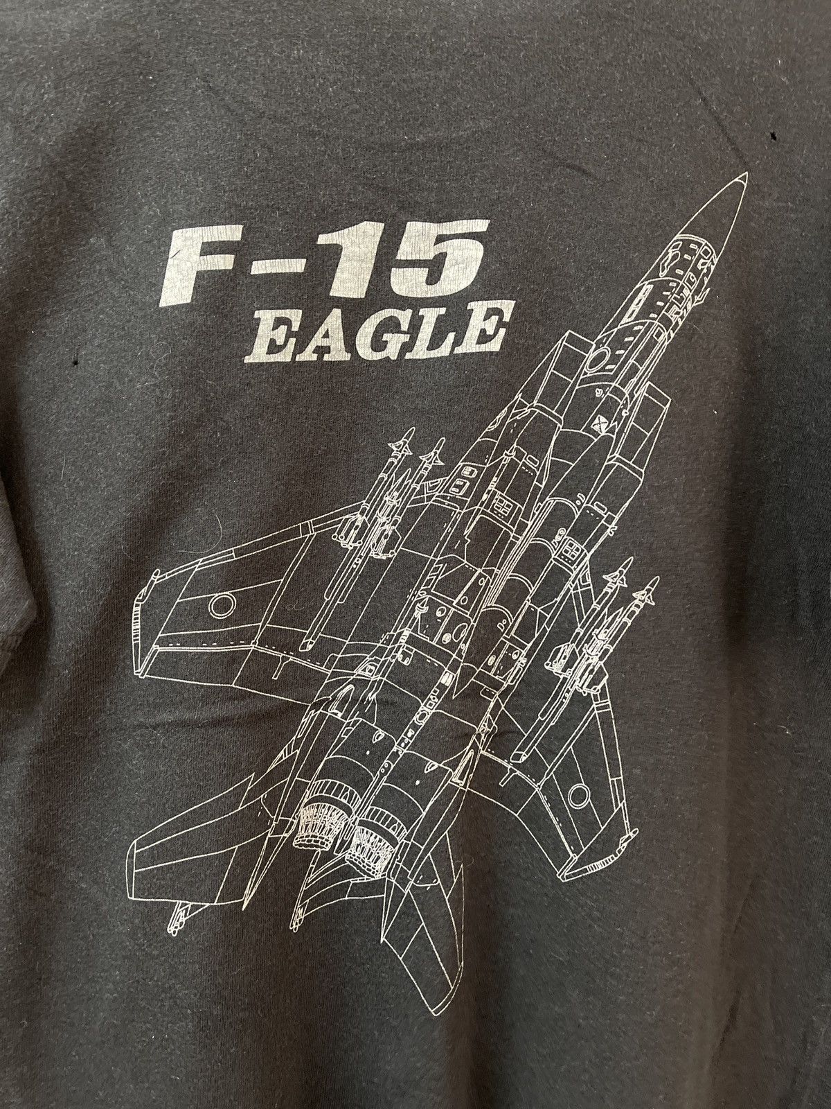 Vintage VINTAGE DISTRESSED F-15 EAGLE FIGHTER JET VERY RARE Size US M / EU 48-50 / 2 - 8 Thumbnail