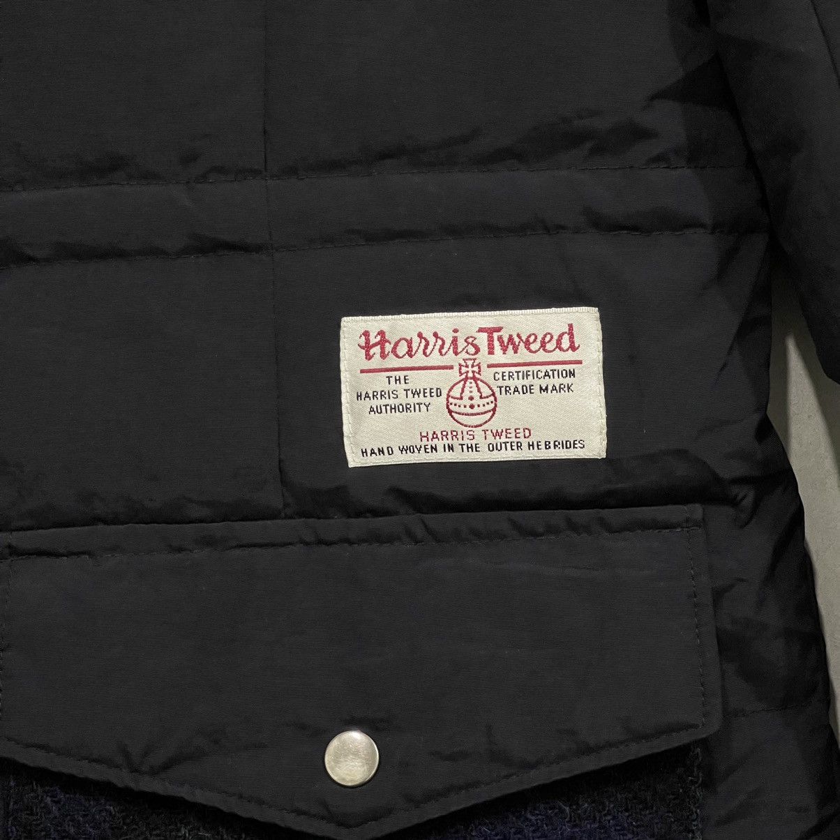 Designer × Harris Tweed × Vintage Vintage Harris Tweed Down Puffer Jacket Size M / US 6-8 / IT 42-44 - 3 Thumbnail