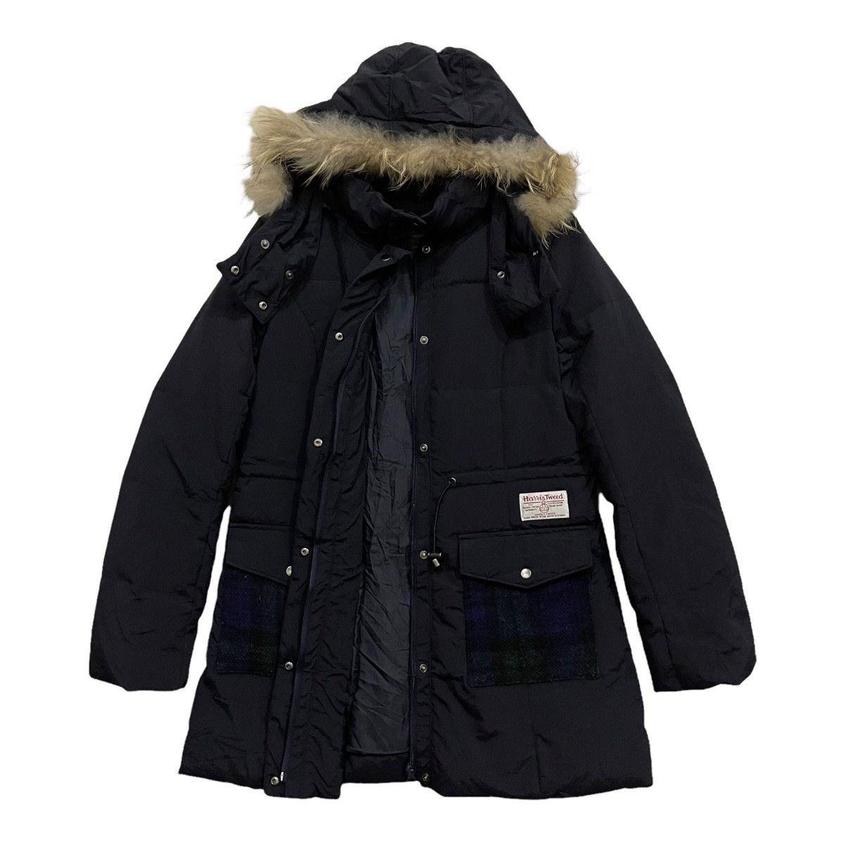 Designer × Harris Tweed × Vintage Vintage Harris Tweed Down Puffer Jacket Size M / US 6-8 / IT 42-44 - 2 Thumbnail