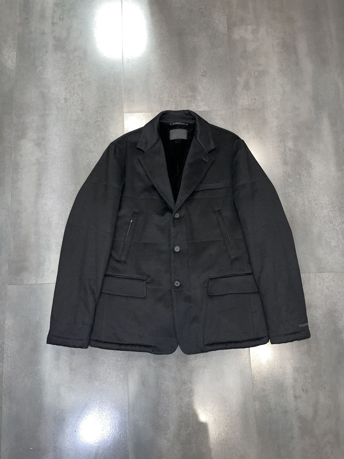 Prada AW12 Prada Fur Camel Black Heavy Blazer Jacket Size US L / EU 52-54 / 3 - 2 Thumbnail