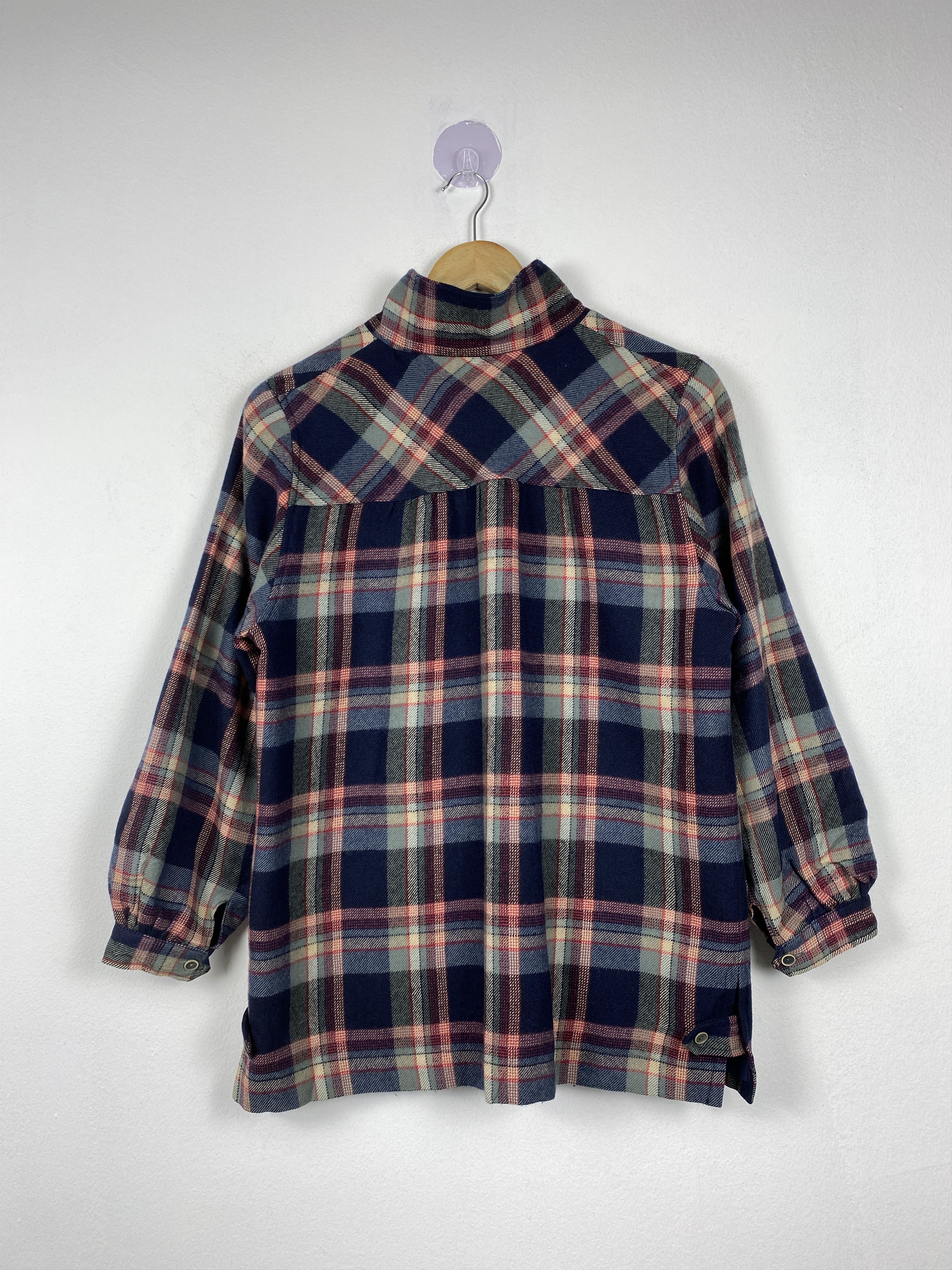Japanese Brand Vintage Japanese Brand Flannel Button Up Jacket J1202 Size S / US 4 / IT 40 - 7 Thumbnail