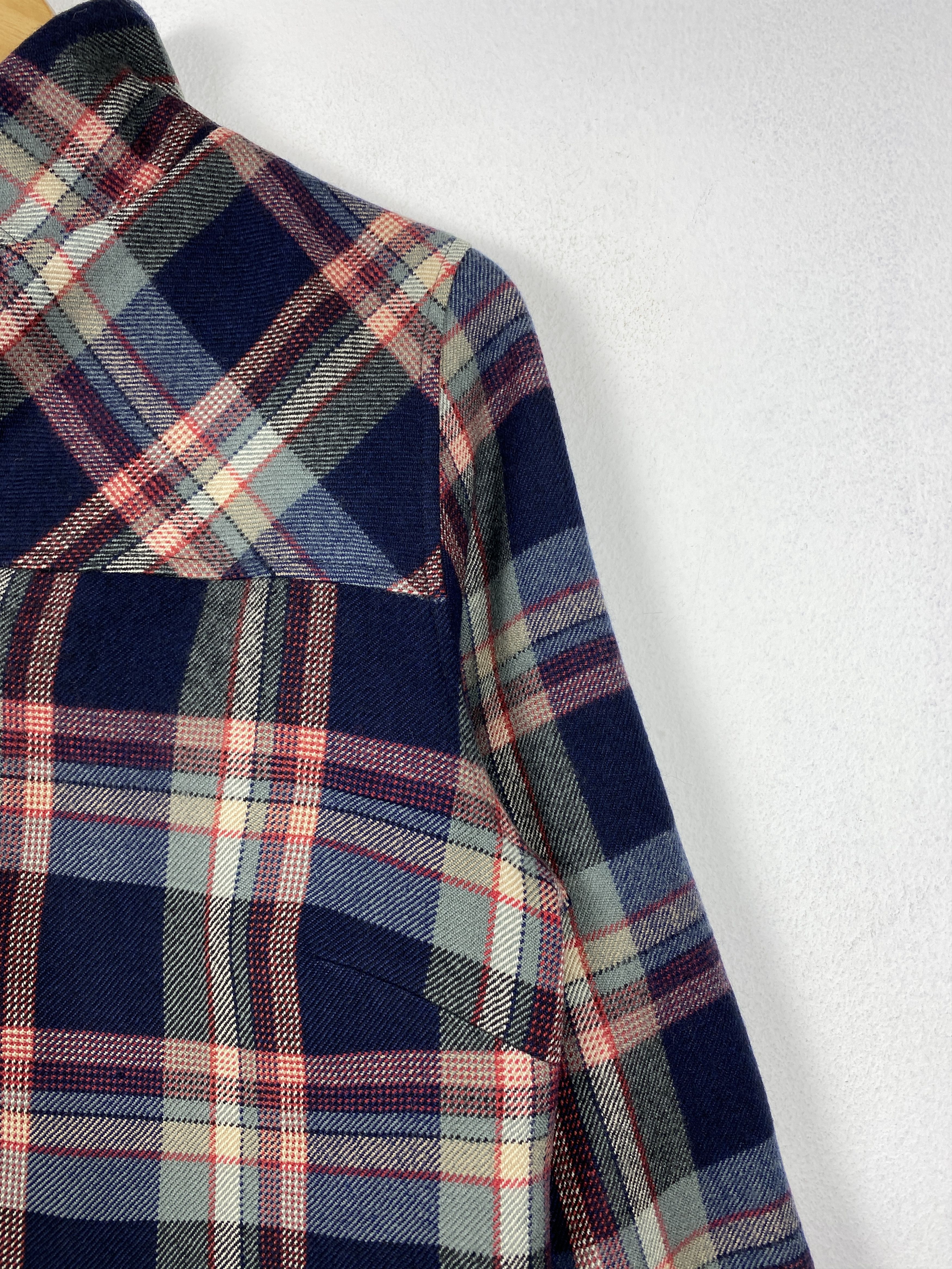 Japanese Brand Vintage Japanese Brand Flannel Button Up Jacket J1202 Size S / US 4 / IT 40 - 3 Thumbnail