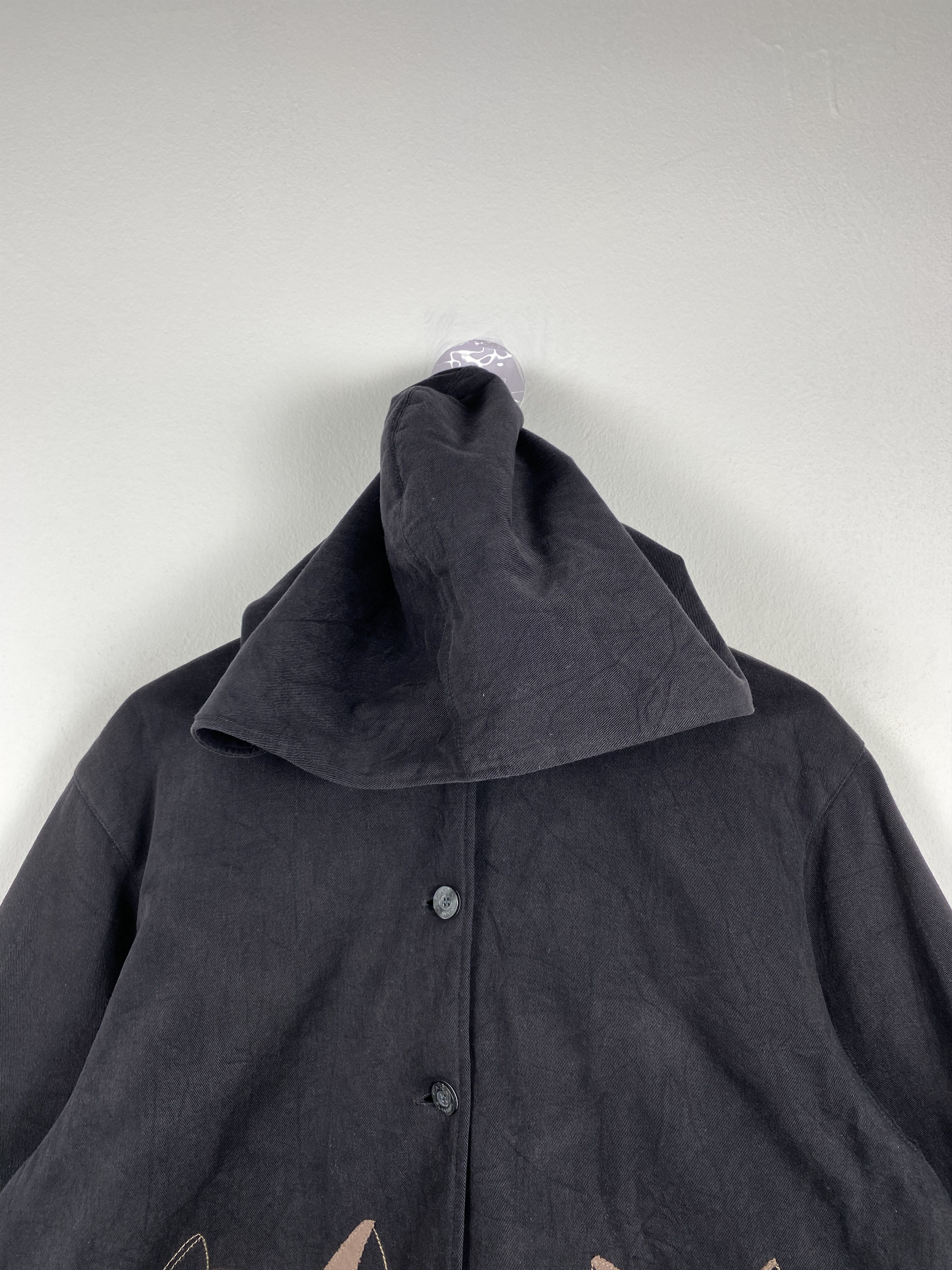 Japanese Brand Vintage Hikeson Cara Black Hoodie Jacket J1212 Size US M / EU 48-50 / 2 - 2 Thumbnail