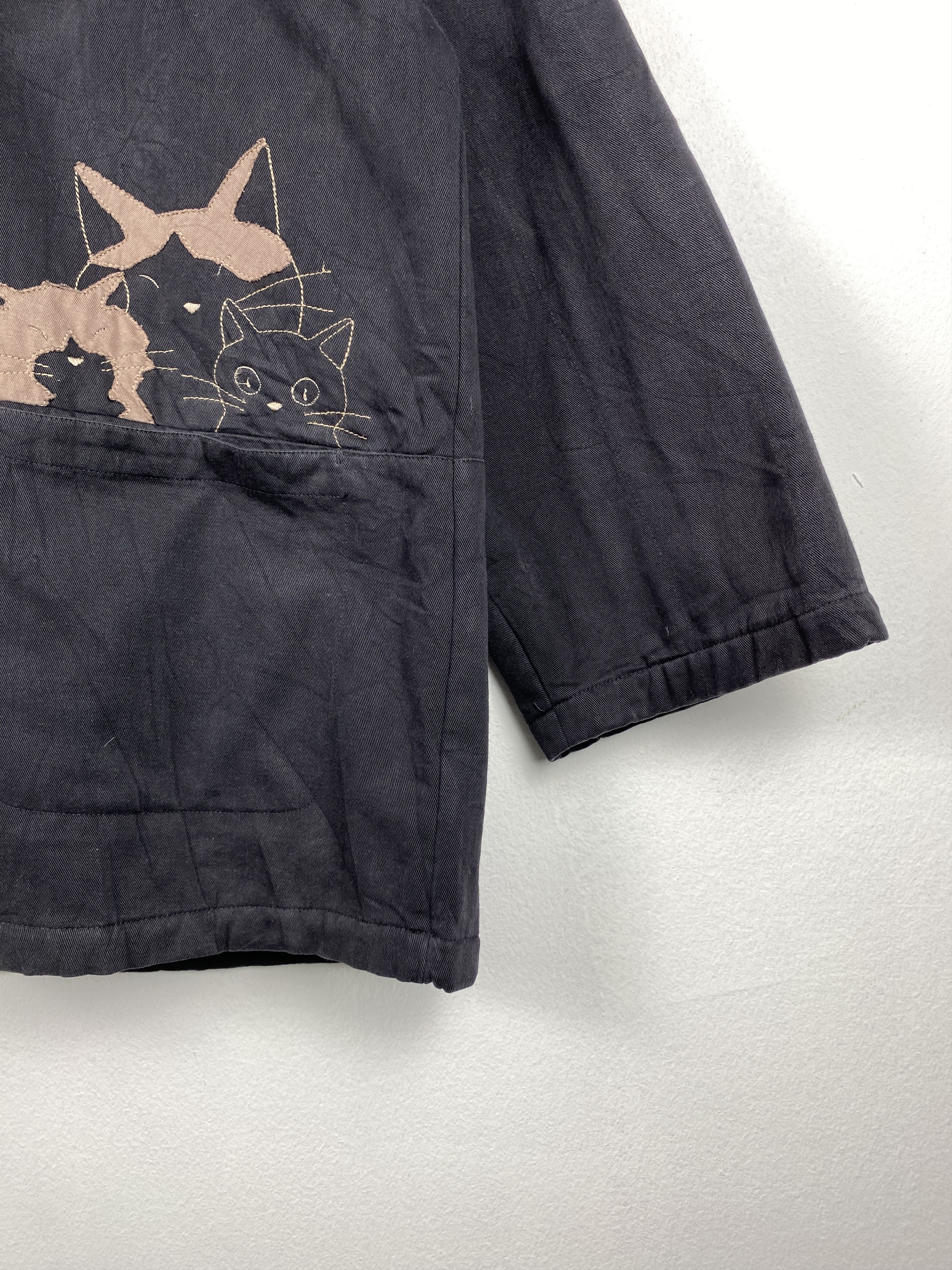 Japanese Brand Vintage Hikeson Cara Black Hoodie Jacket J1212 Size US M / EU 48-50 / 2 - 4 Thumbnail