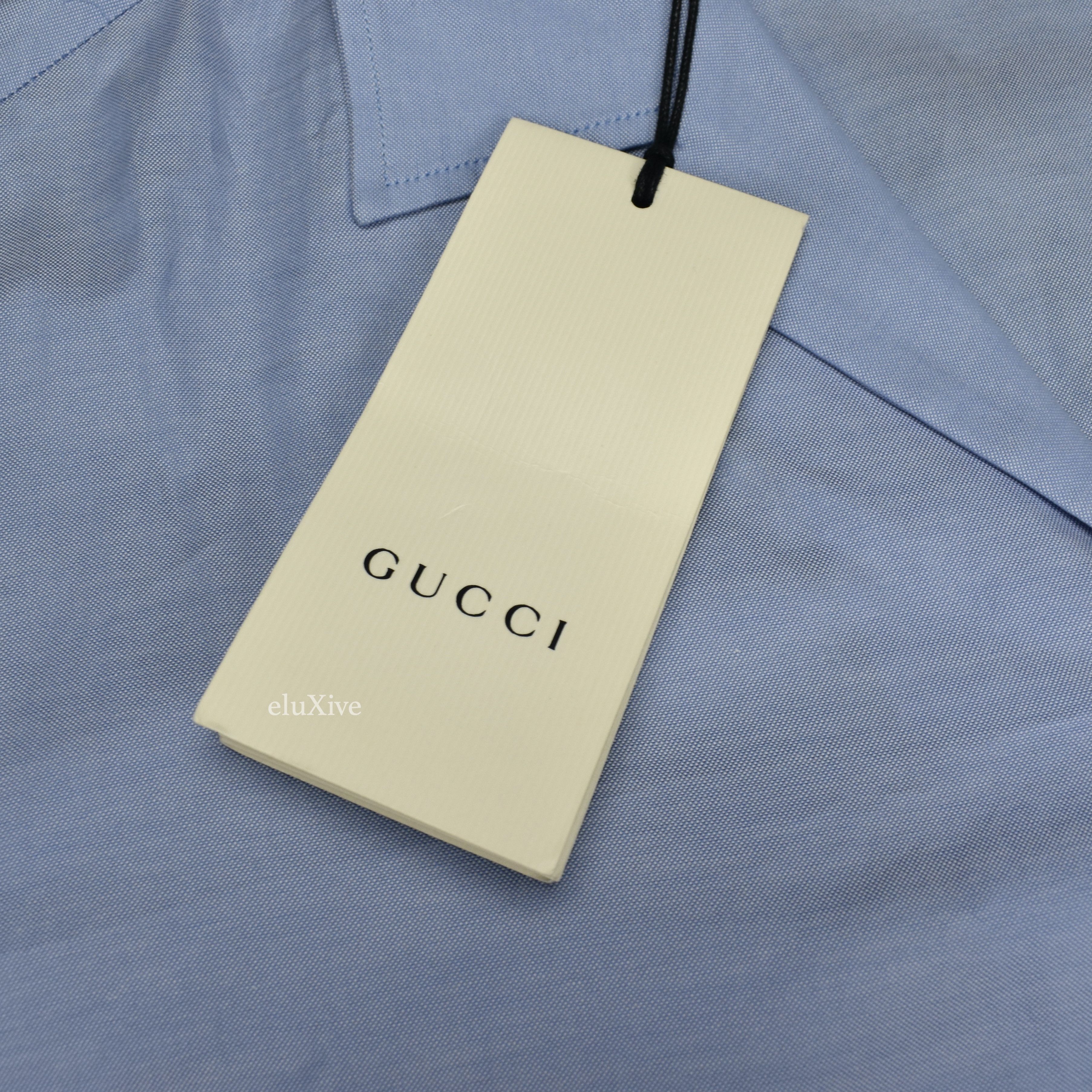 Gucci Gucci Blue Script Logo Oversized Bowling Shirt 46 NWT Size US S / EU 44-46 / 1 - 4 Thumbnail