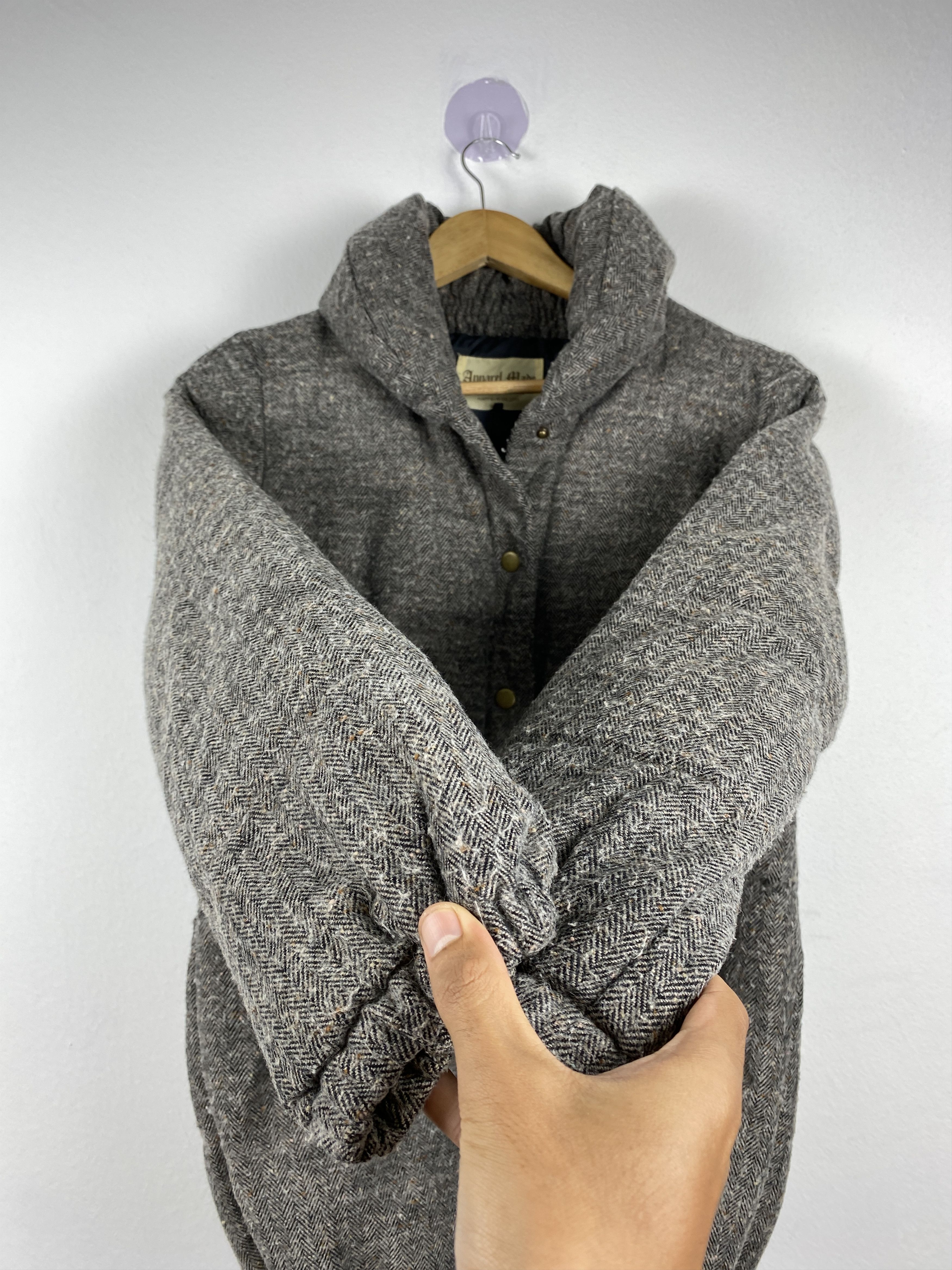 Japanese Brand Vintage Apparel Made Puffer Button Up Jacket J1235 Size US S / EU 44-46 / 1 - 8 Thumbnail