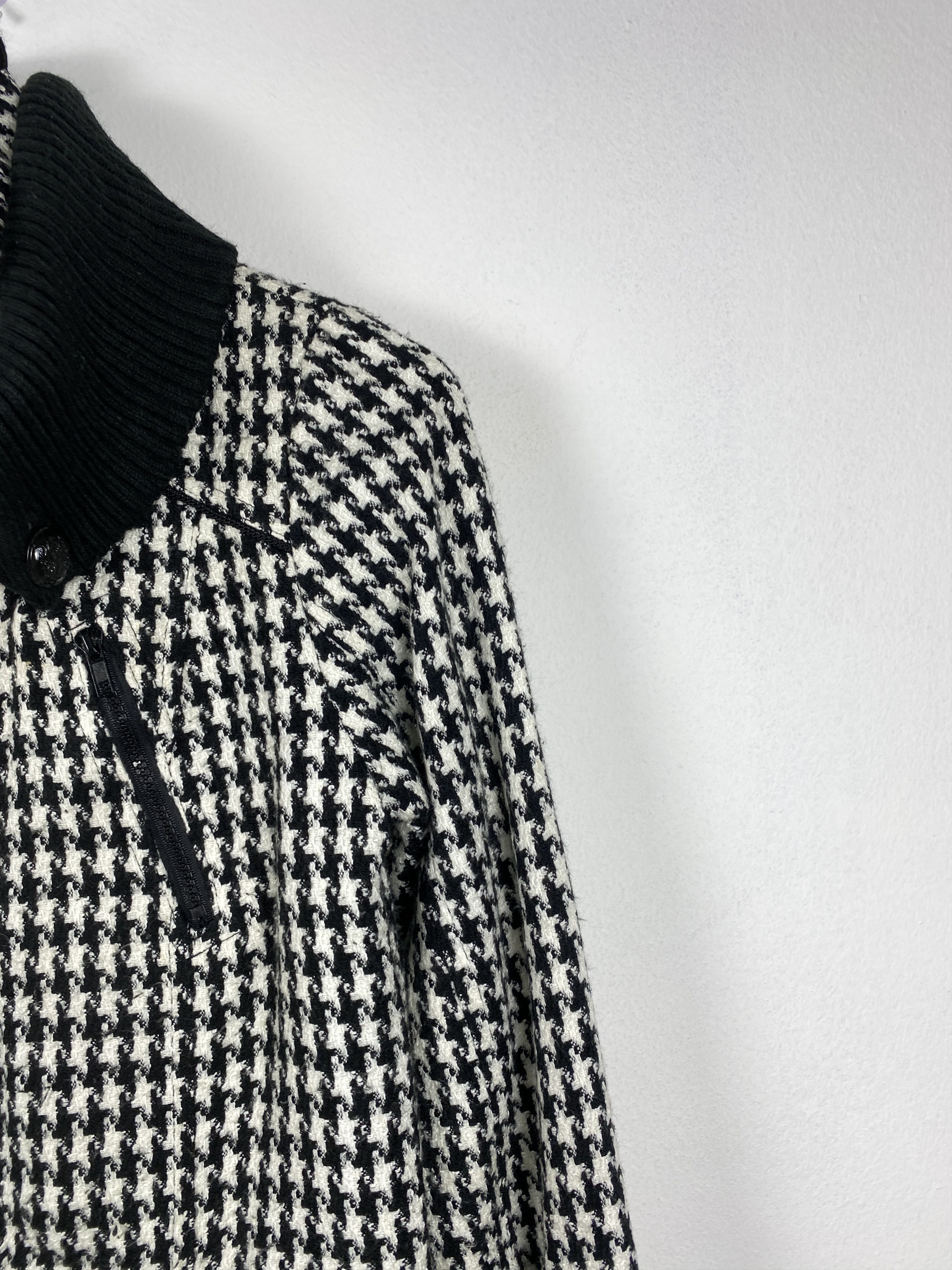 Japanese Brand Vintage Cinema Club Fabric Checkered Wool Jacket J1208 Size M / US 6-8 / IT 42-44 - 3 Thumbnail