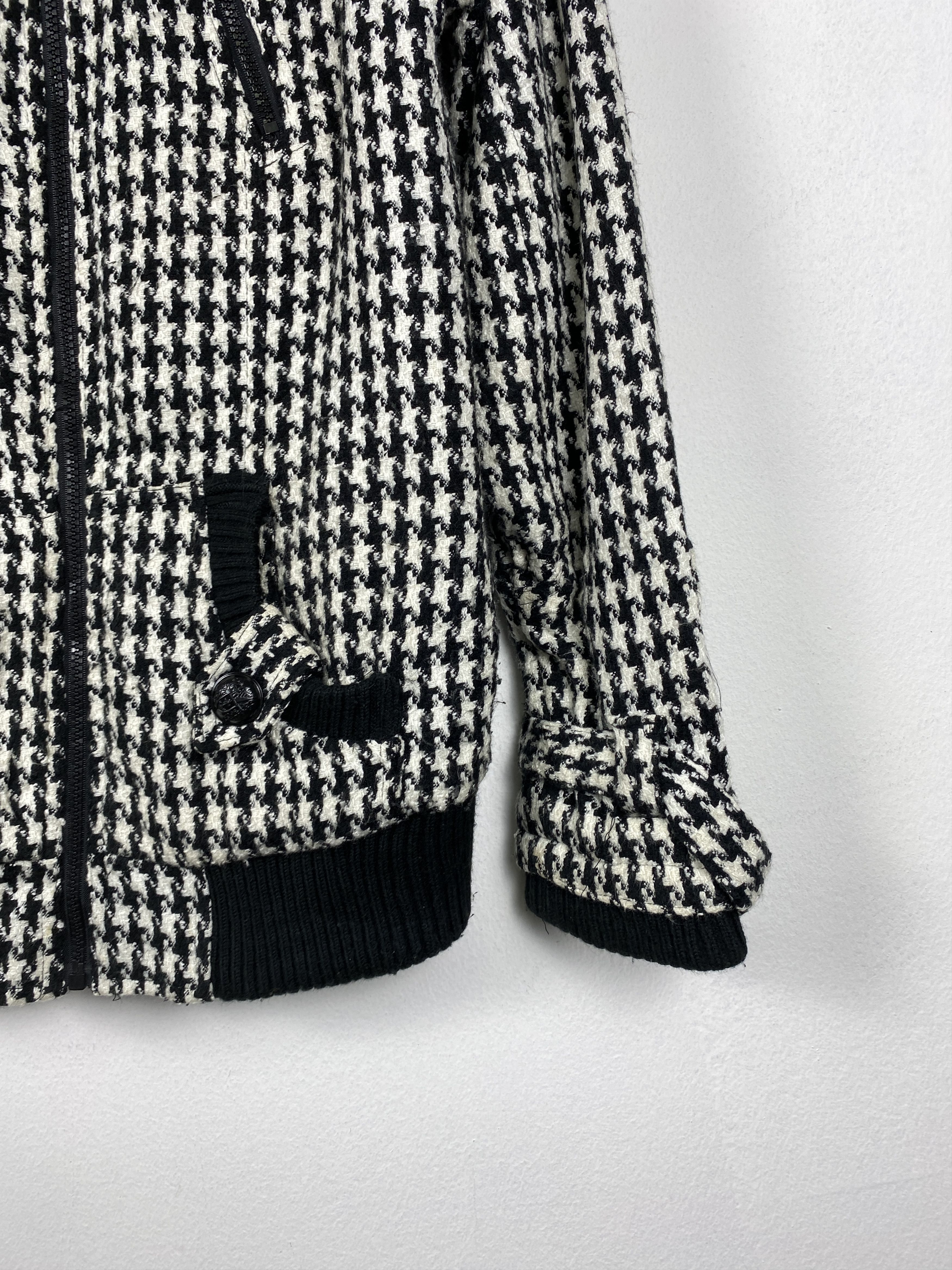 Japanese Brand Vintage Cinema Club Fabric Checkered Wool Jacket J1208 Size M / US 6-8 / IT 42-44 - 4 Thumbnail