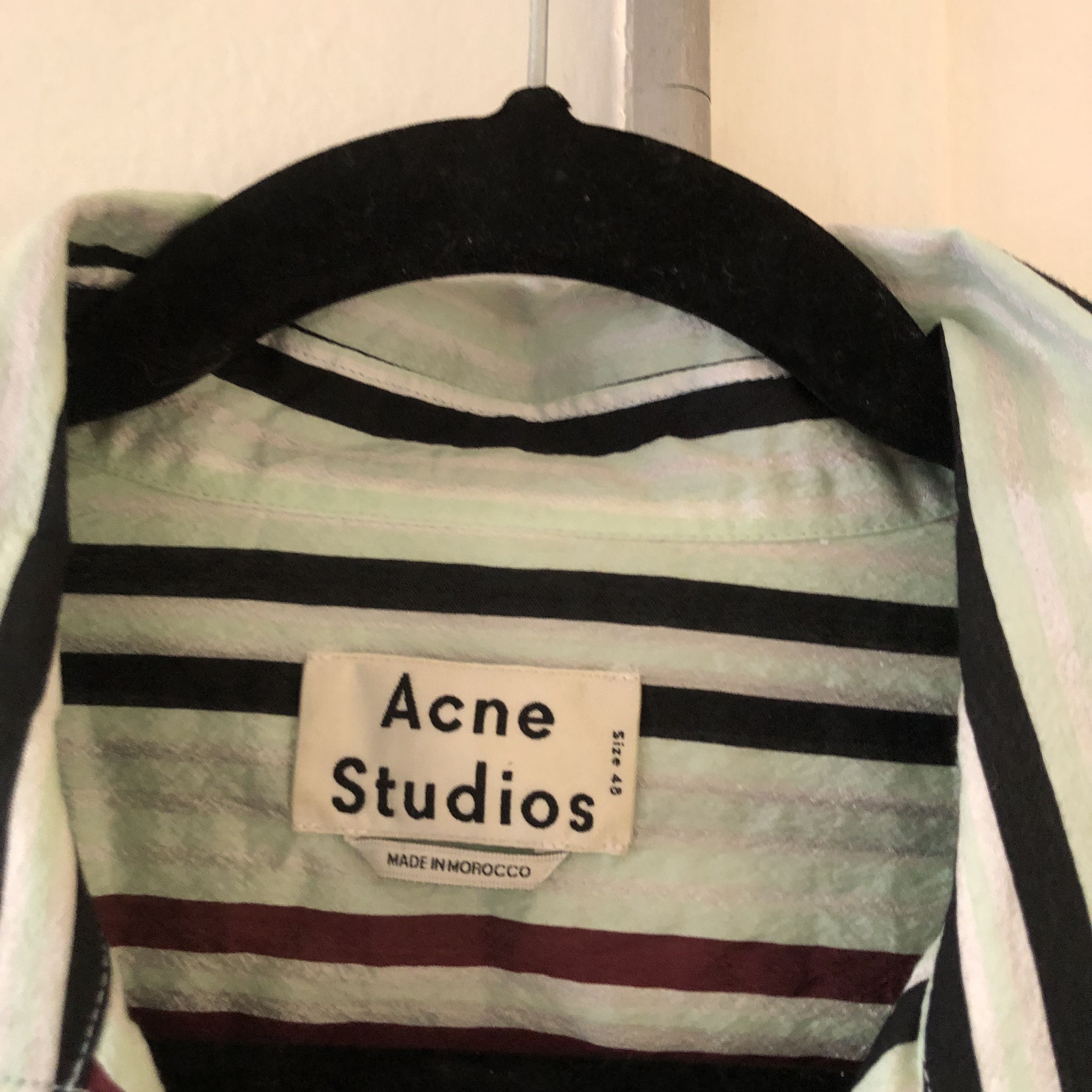 Acne Studios Acne Studios Short Sleeve Camp Collar Button Up Size US M / EU 48-50 / 2 - 3 Thumbnail