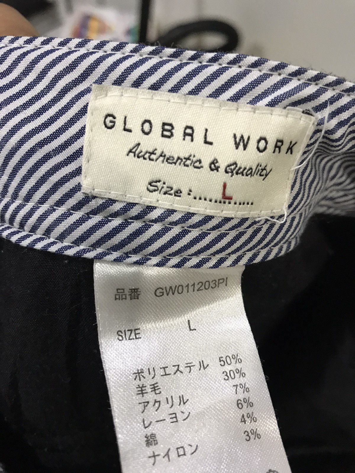 Global Work × Japanese Brand GLOBAL WORK Japan Wool Slim Fit Cargo Pant Size US 33 - 12 Thumbnail