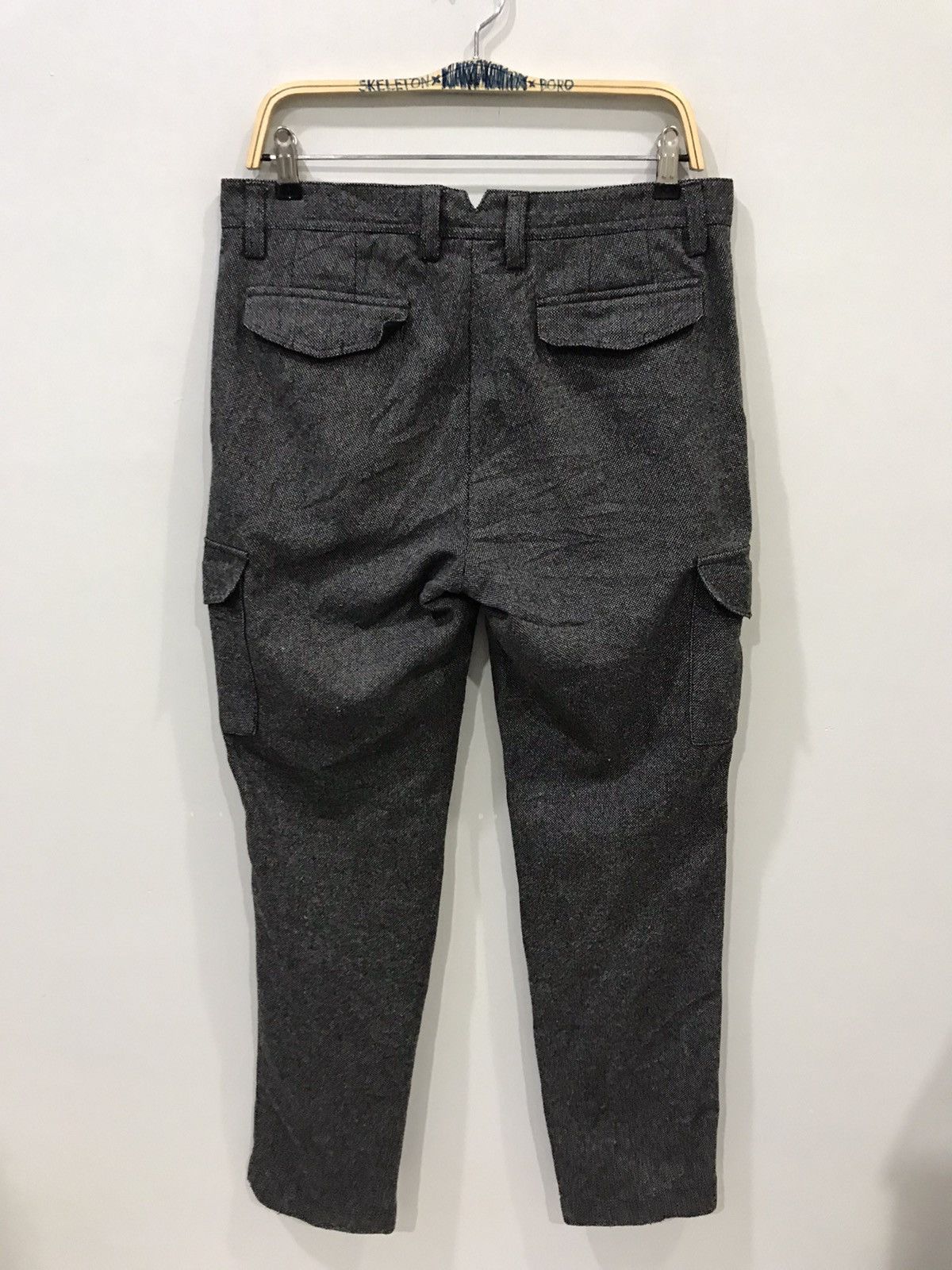 Global Work × Japanese Brand GLOBAL WORK Japan Wool Slim Fit Cargo Pant Size US 33 - 7 Thumbnail
