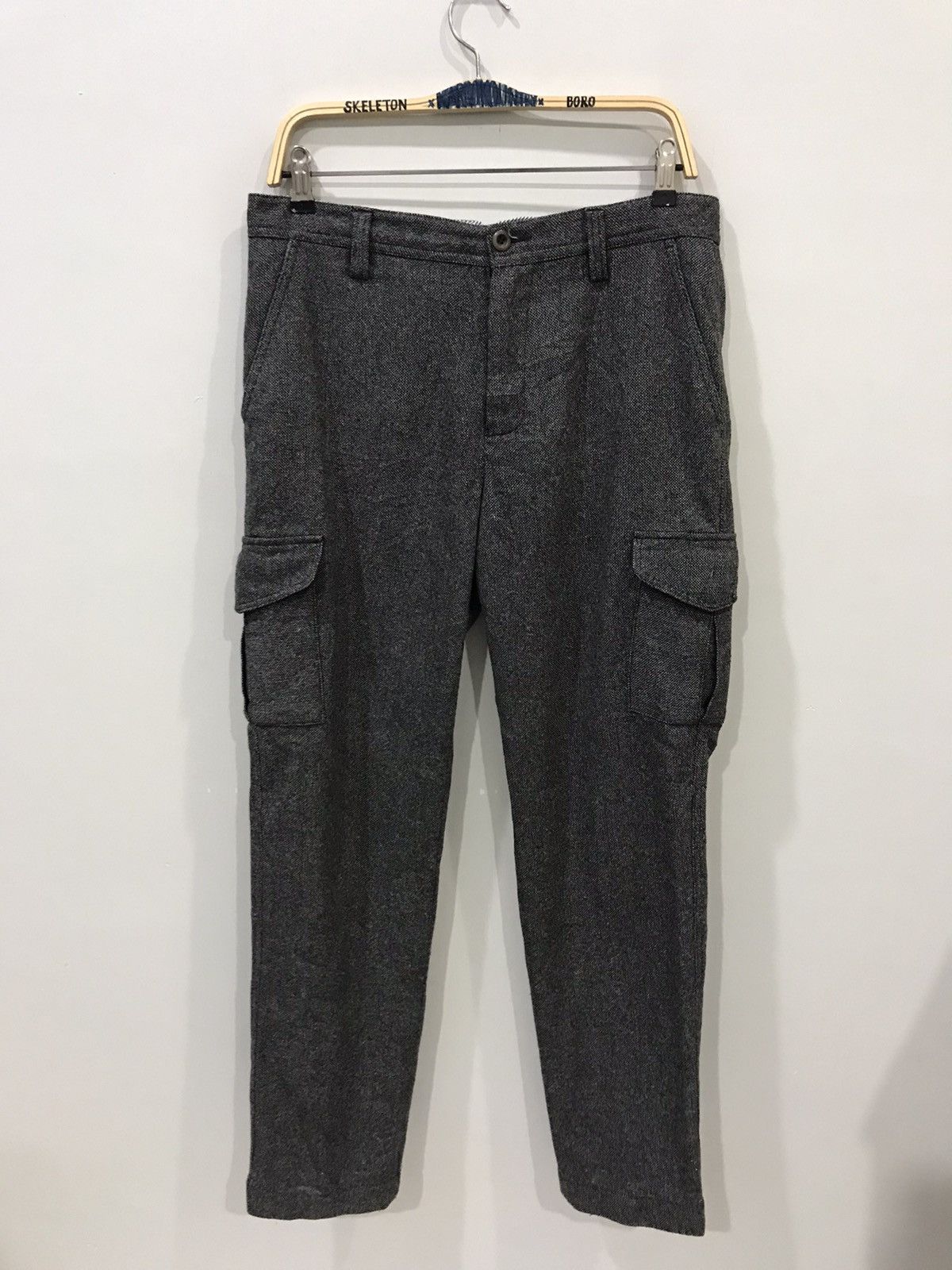 Global Work × Japanese Brand GLOBAL WORK Japan Wool Slim Fit Cargo Pant Size US 33 - 1 Thumbnail
