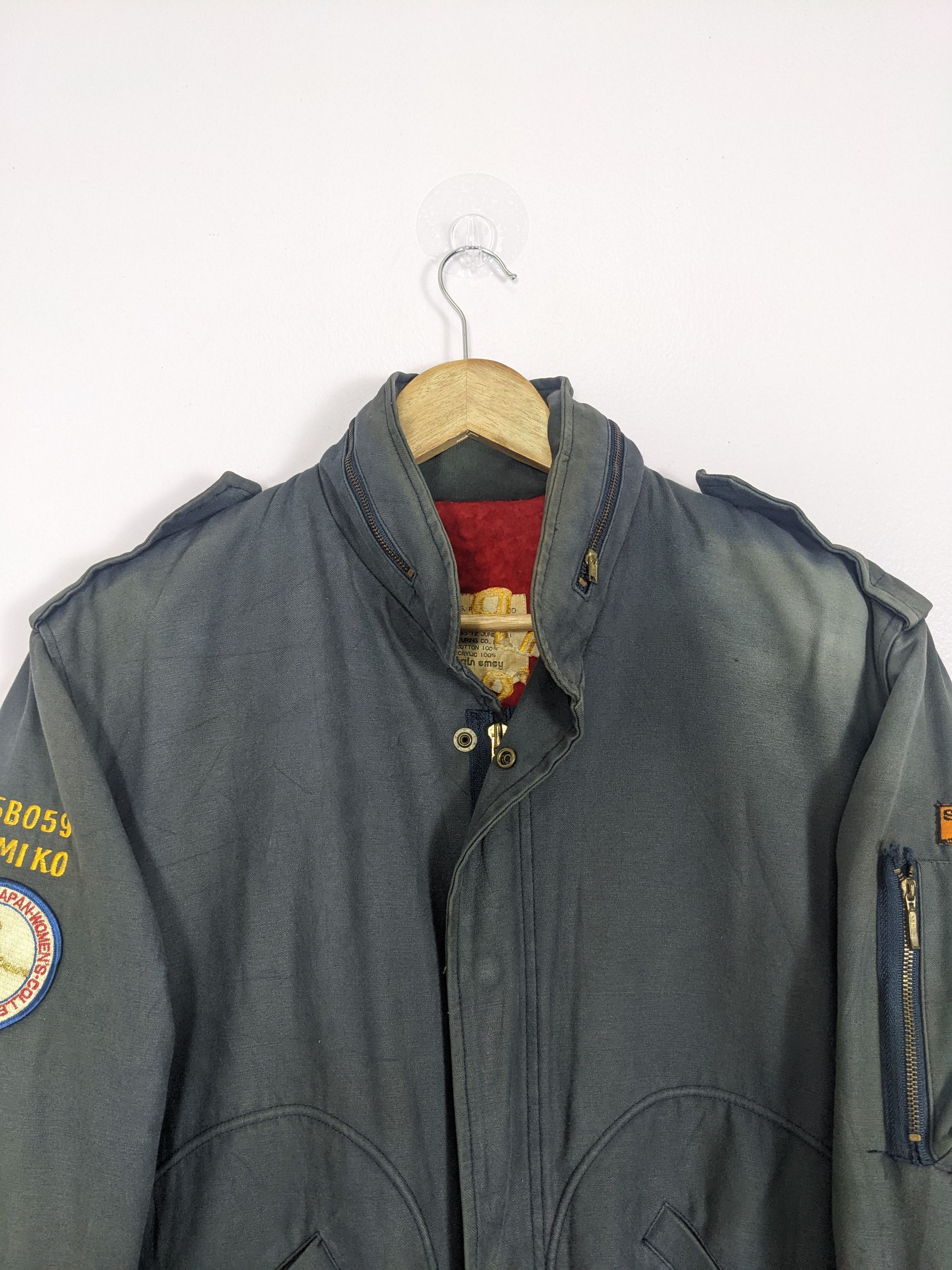 Japanese Brand Vintage JAPANESE BRAND Sherpa Lining Bombers Jacket J0227 Size M / US 6-8 / IT 42-44 - 3 Thumbnail