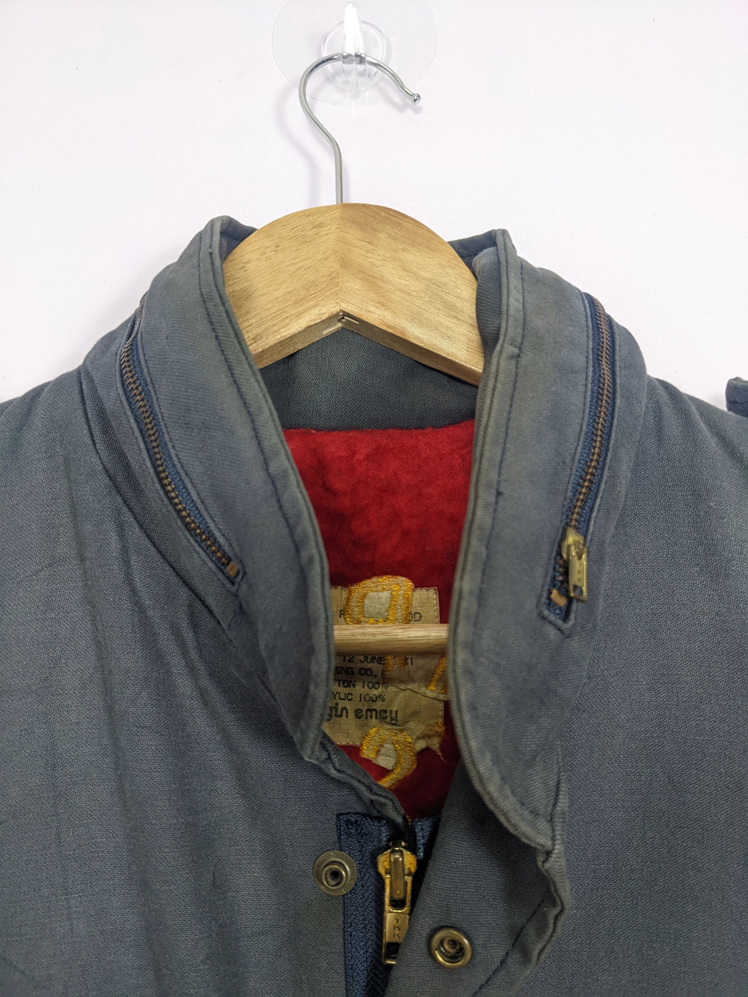 Japanese Brand Vintage JAPANESE BRAND Sherpa Lining Bombers Jacket J0227 Size M / US 6-8 / IT 42-44 - 6 Thumbnail