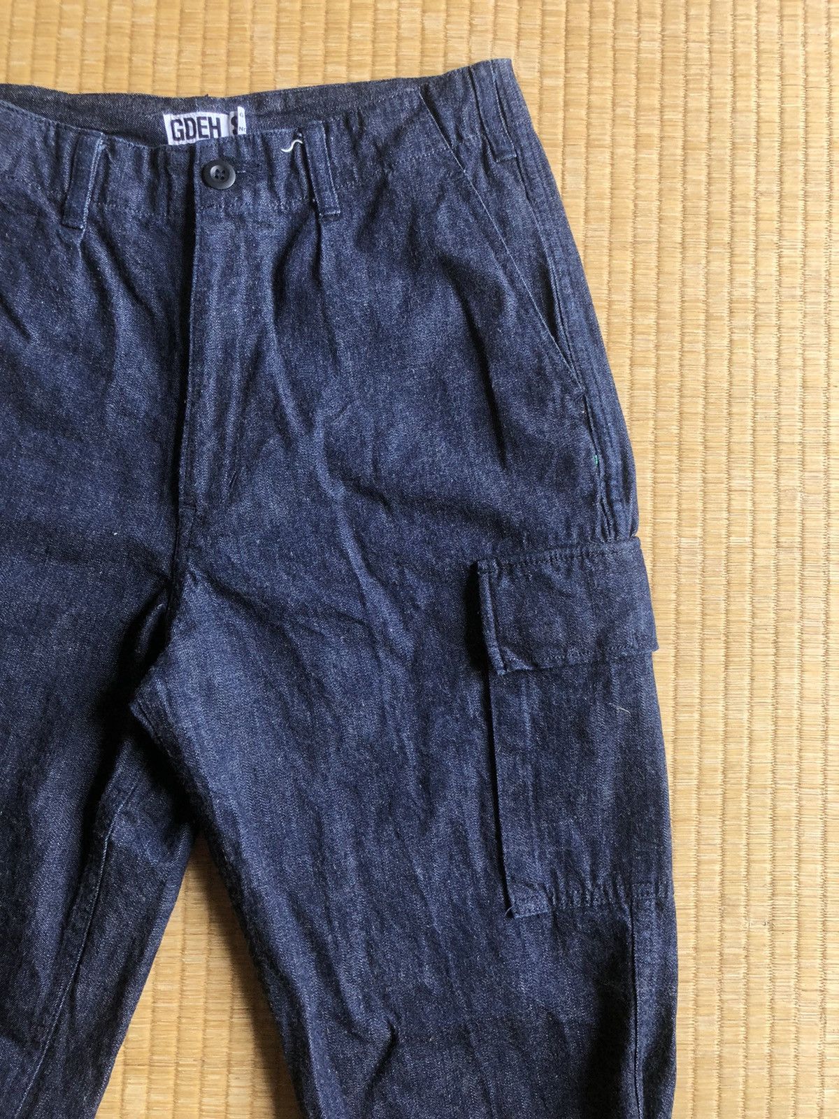 GOODENOUGH Gdeh Fujiwara 2000 Velcro Strap Hem Cargo Denim Size US 30 / EU 46 - 1 Thumbnail