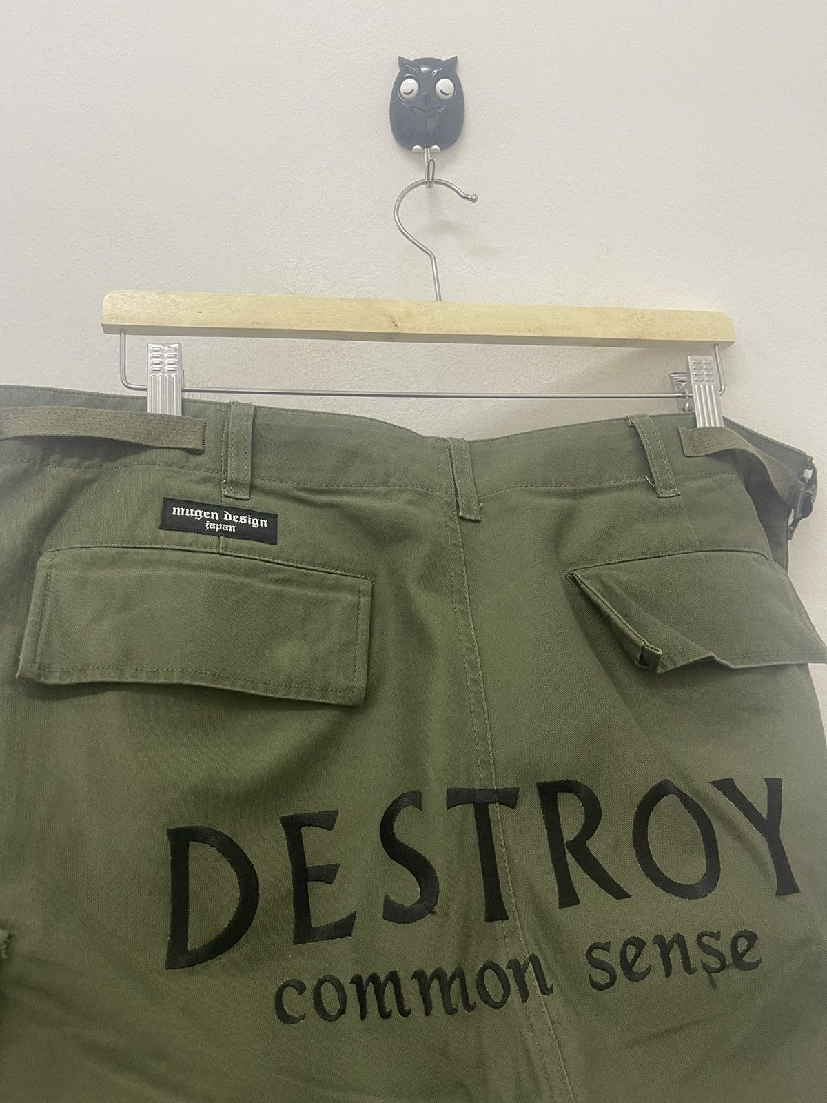 Japanese Brand Rare Vintage MUGEN DESIGN JAPAN Destroy Cargo Military Pant Size US 36 / EU 52 - 2 Thumbnail