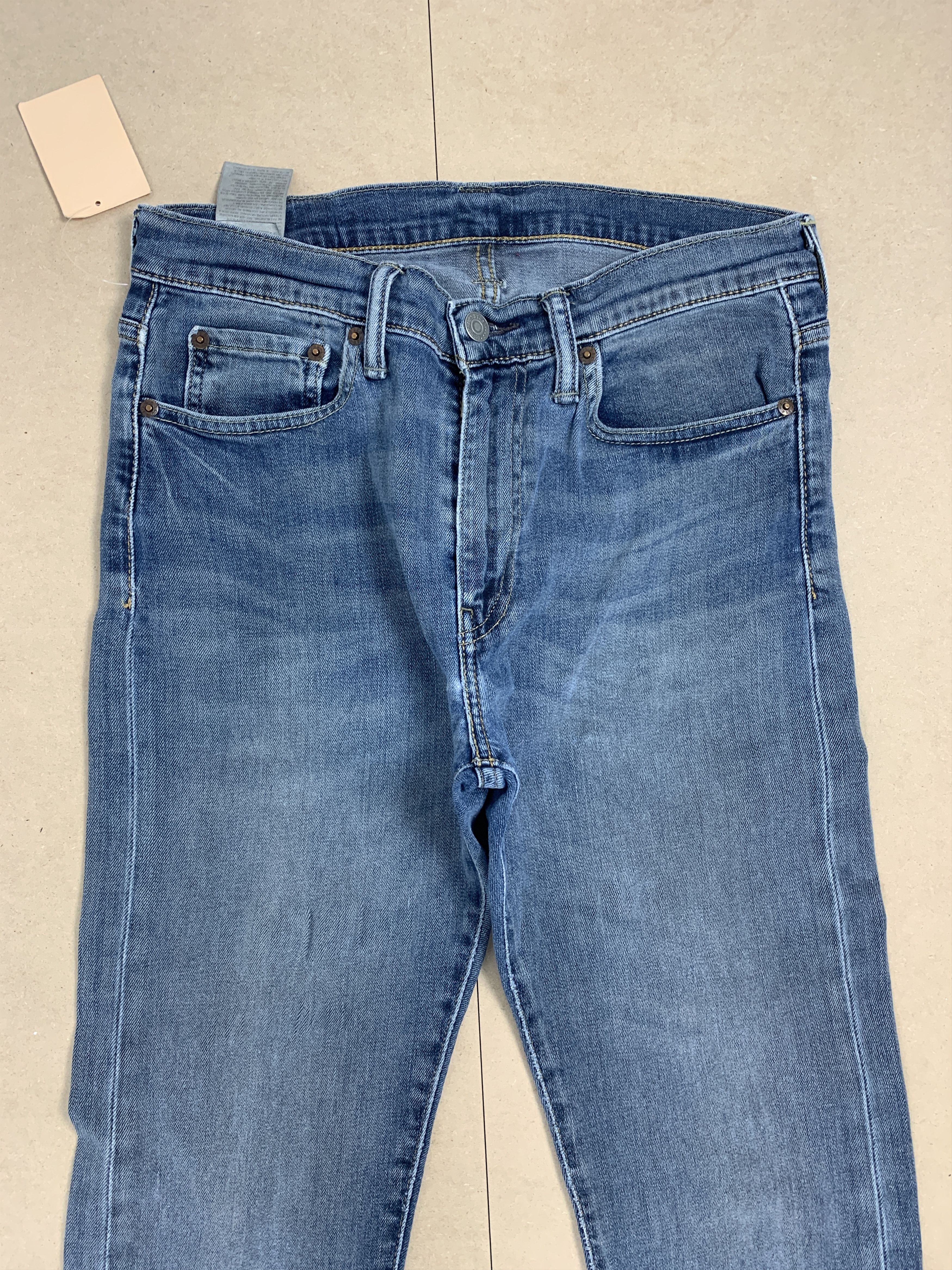 Levi's × Vintage Vintage LEVI'S 510 Straight Cut Faded Mid Wash Jeans Size US 30 / EU 46 - 2 Thumbnail