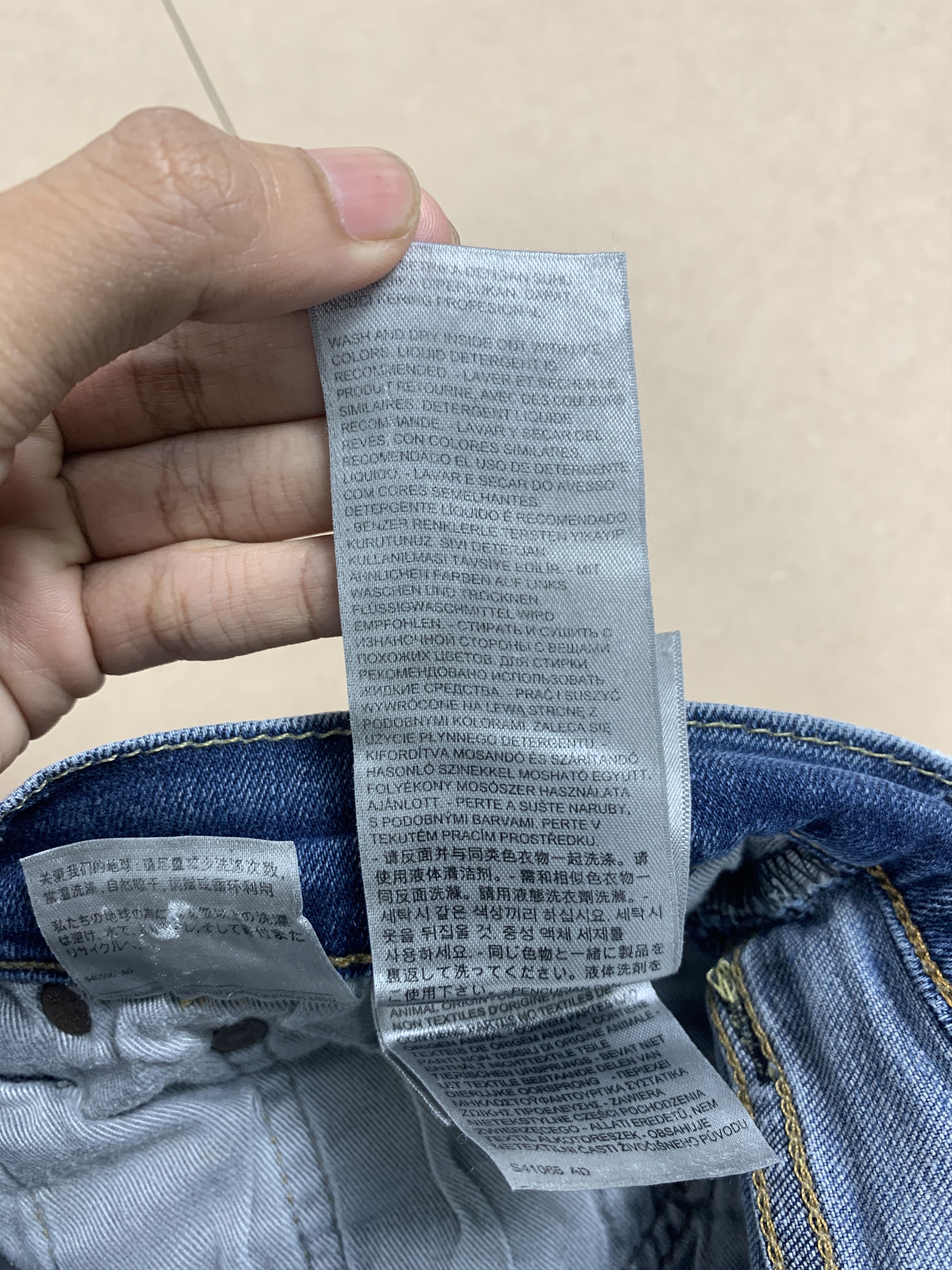 Levi's × Vintage Vintage LEVI'S 510 Straight Cut Faded Mid Wash Jeans Size US 30 / EU 46 - 14 Thumbnail