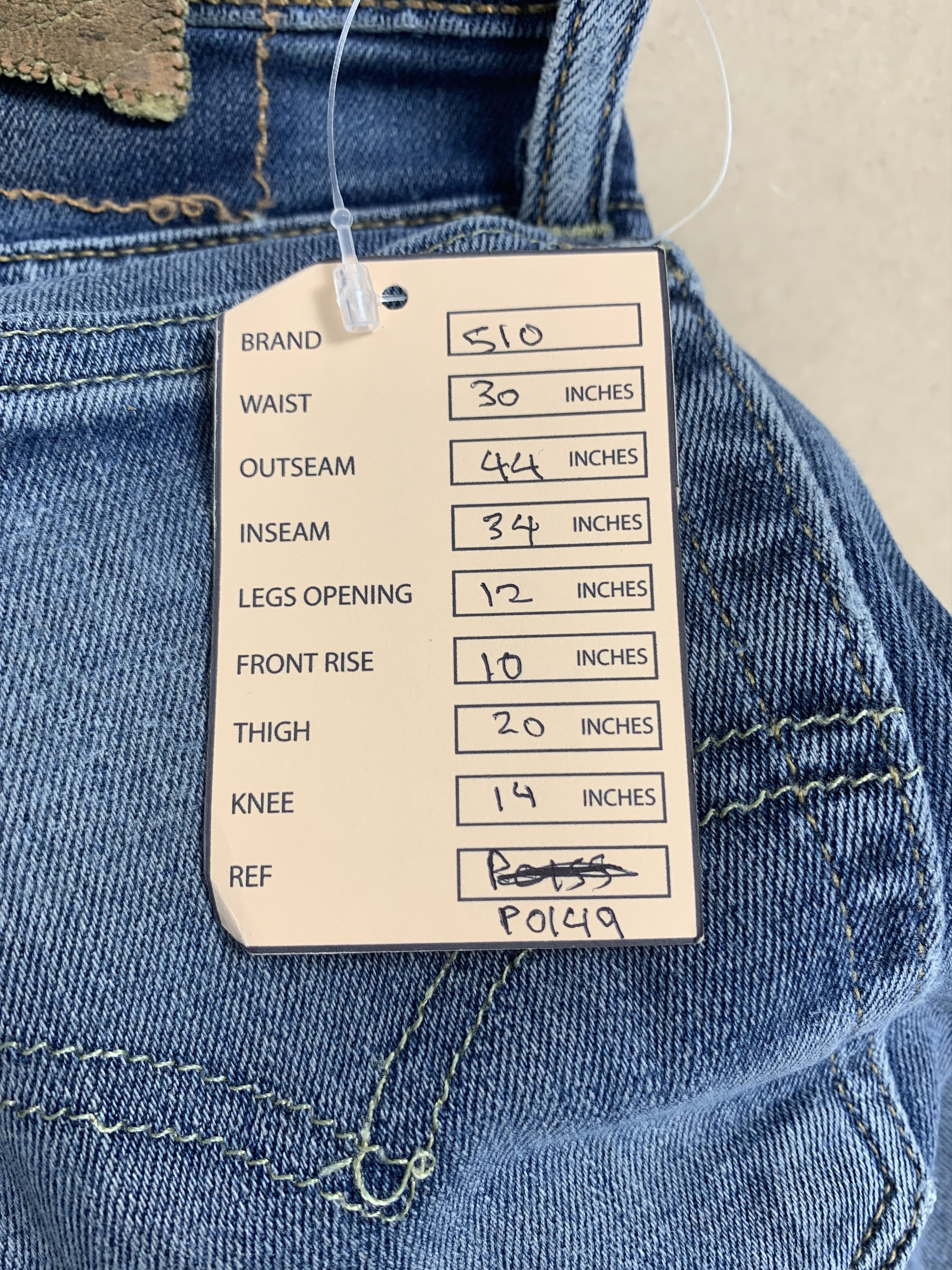 Levi's × Vintage Vintage LEVI'S 510 Straight Cut Faded Mid Wash Jeans Size US 30 / EU 46 - 20 Thumbnail
