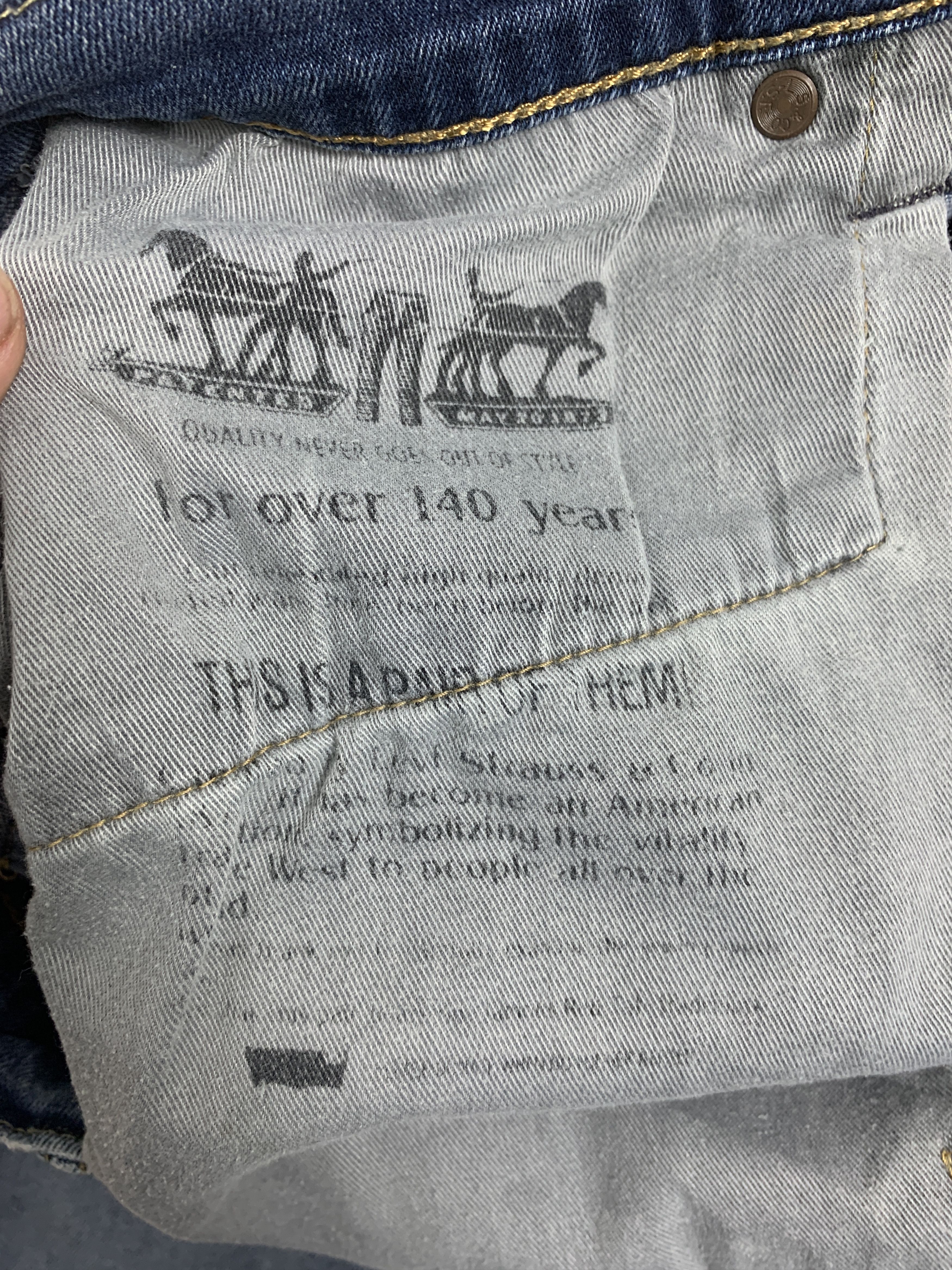 Levi's × Vintage Vintage LEVI'S 510 Straight Cut Faded Mid Wash Jeans Size US 30 / EU 46 - 9 Thumbnail