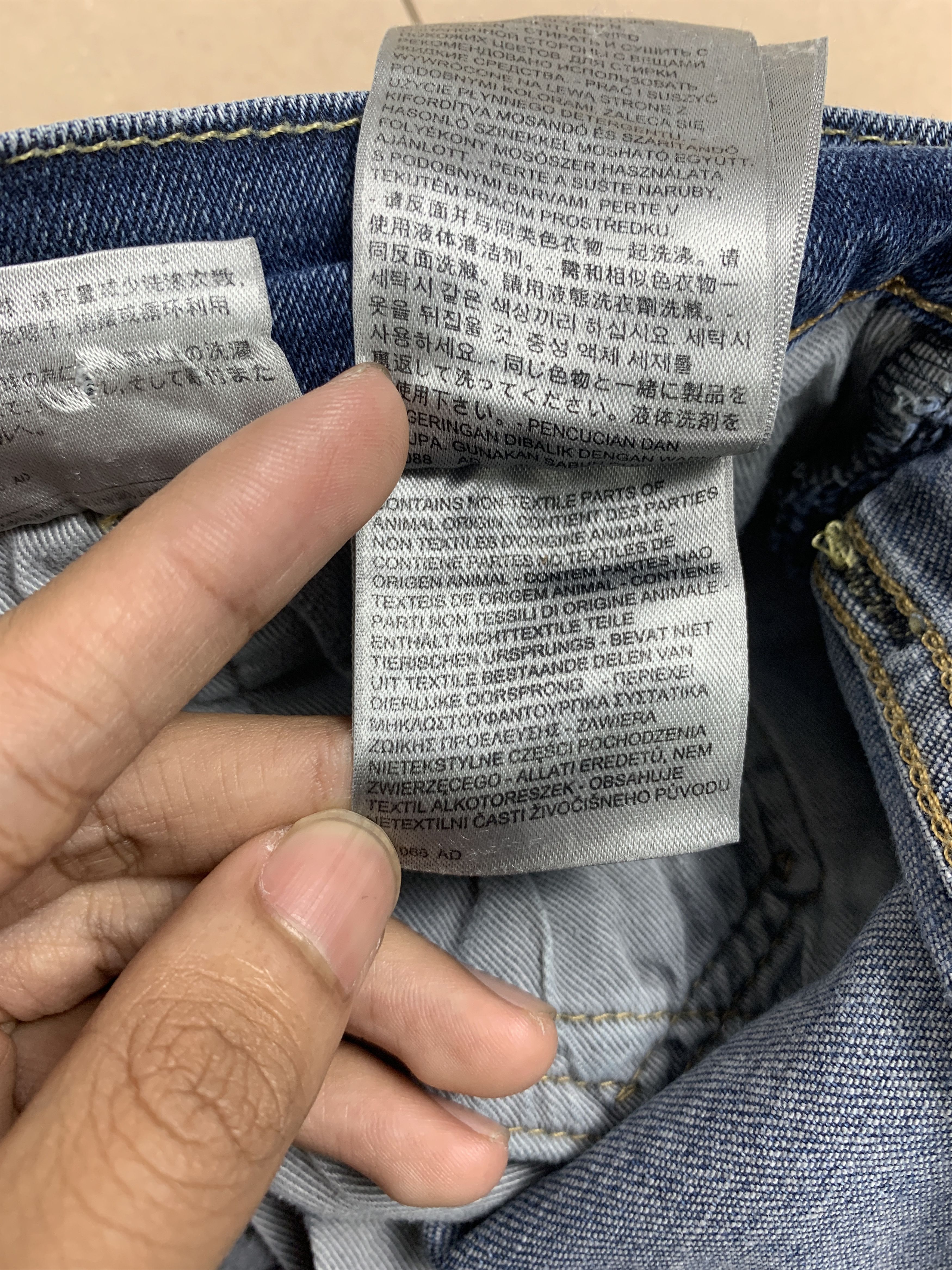 Levi's × Vintage Vintage LEVI'S 510 Straight Cut Faded Mid Wash Jeans Size US 30 / EU 46 - 15 Thumbnail