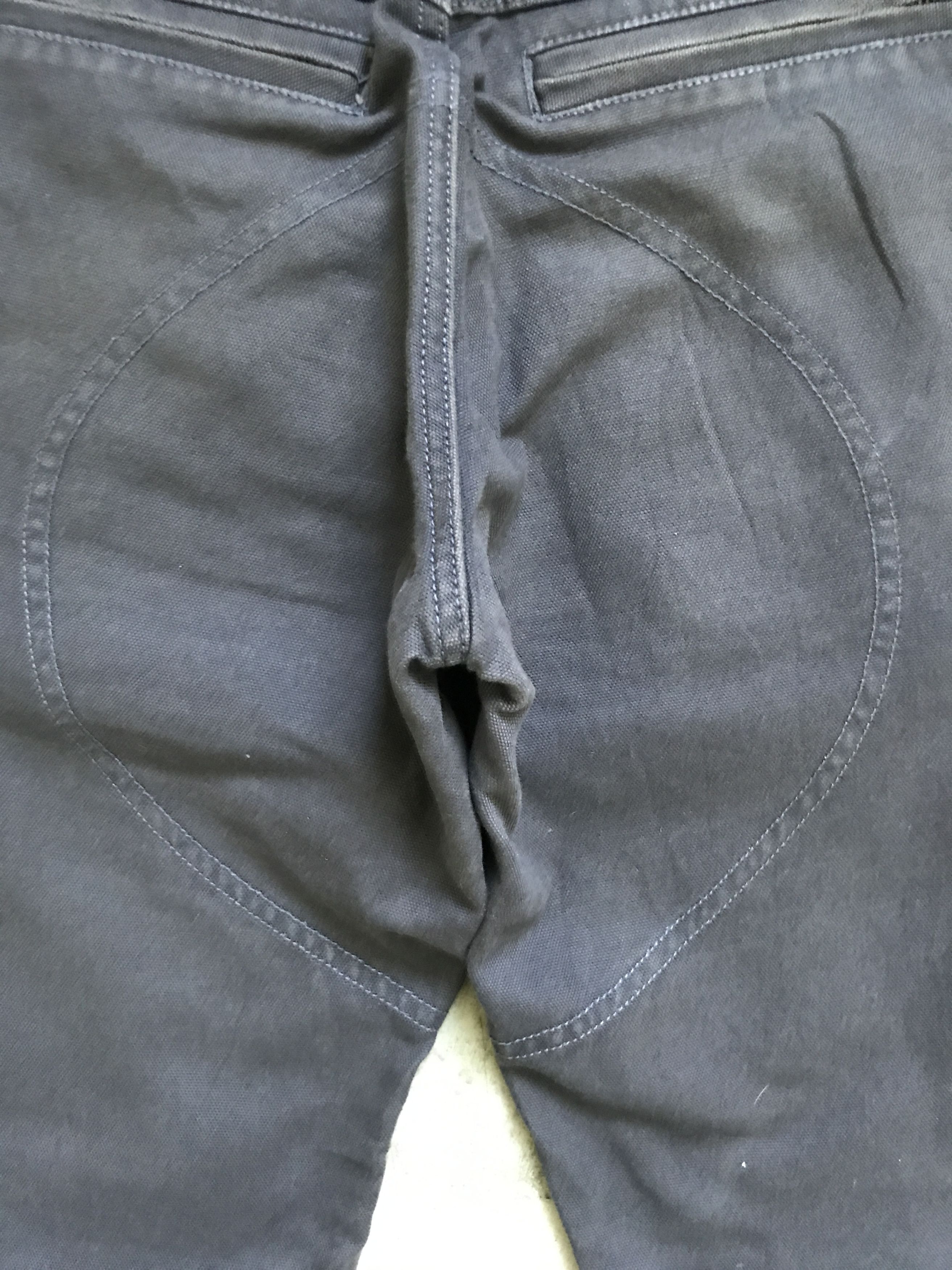Japanese Brand P24 ORANGE HELMET Japan Light Duck Canvas Biker Pant Size US 27 - 14 Thumbnail