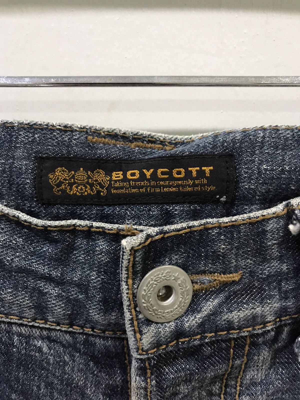 Boycott × Japanese Brand BOYCOTT Distressed Denim Size US 32 / EU 48 - 8 Thumbnail