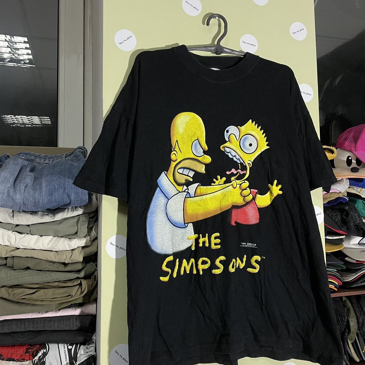 Vintage Vintage Y2K The Simpsons Graphic Tee Streetwear Skate Boxy L Size US L / EU 52-54 / 3 - 3 Thumbnail