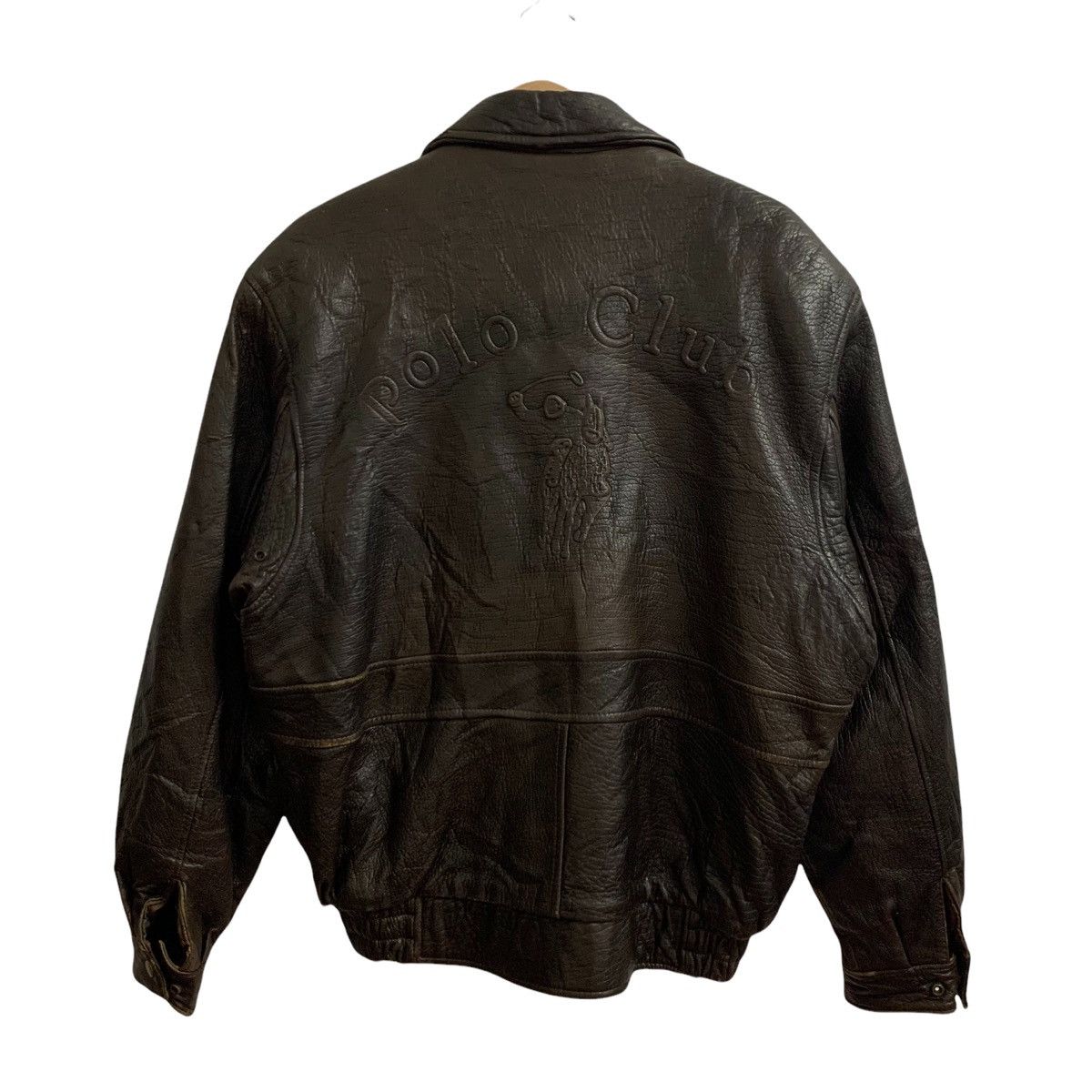 Beverly Hills Polo Club 🔥Polo Club Big Logo Leather Jacket Size US L / EU 52-54 / 3 - 1 Thumbnail