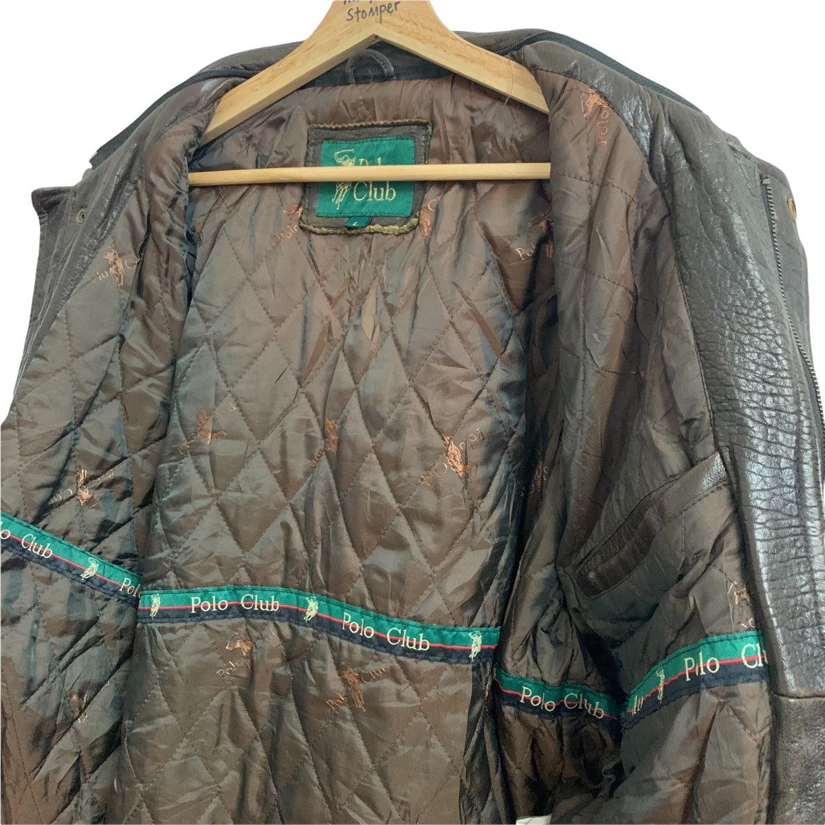 Beverly Hills Polo Club 🔥Polo Club Big Logo Leather Jacket Size US L / EU 52-54 / 3 - 13 Thumbnail