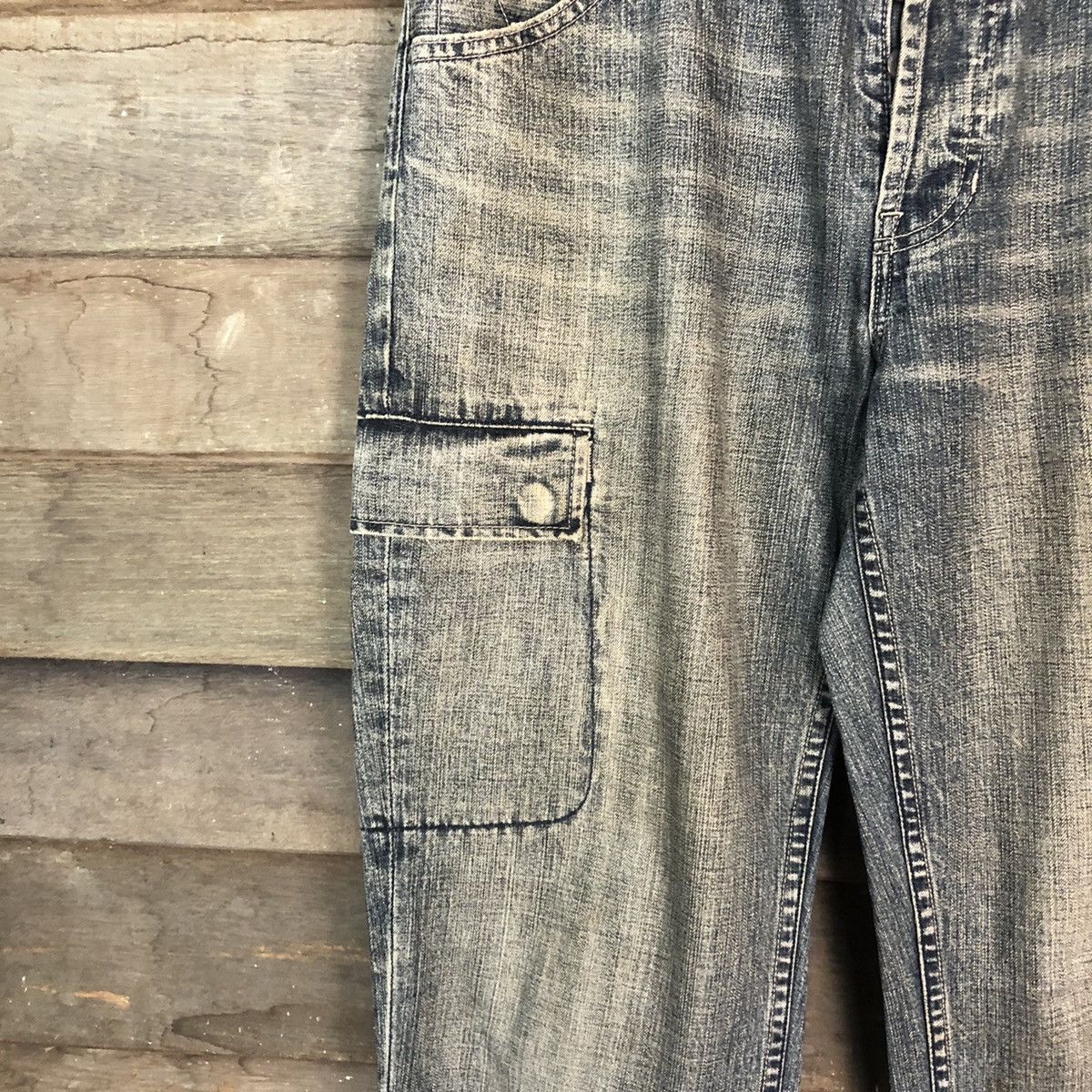 Faded Glory DLL Gap Denim faded Cargo Multipocket Pants #1512 Size US 34 / EU 50 - 4 Thumbnail