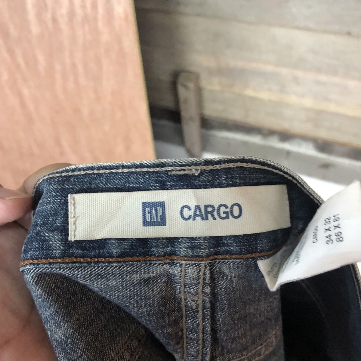 Faded Glory DLL Gap Denim faded Cargo Multipocket Pants #1512 Size US 34 / EU 50 - 15 Thumbnail
