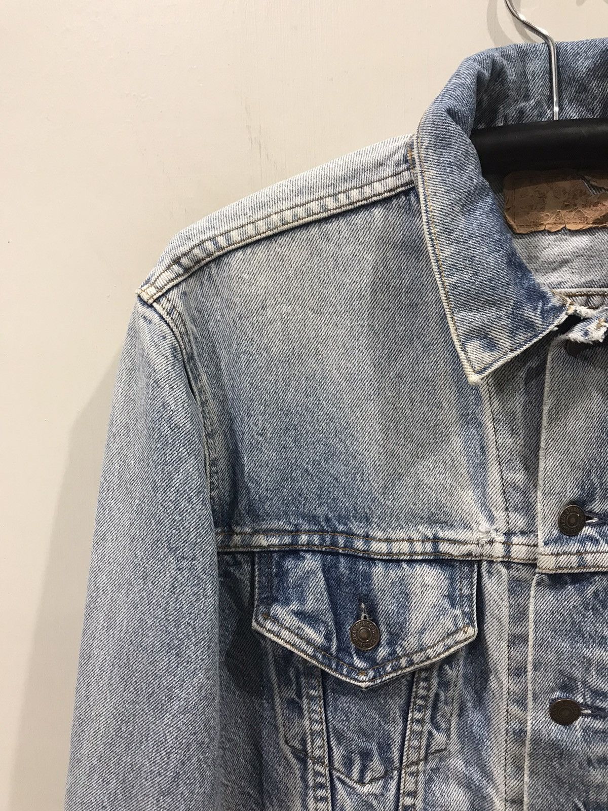 Levi's × Vintage Vintage 90s Levis 777 Button #527 Distressed denim Jacket Size US M / EU 48-50 / 2 - 6 Thumbnail
