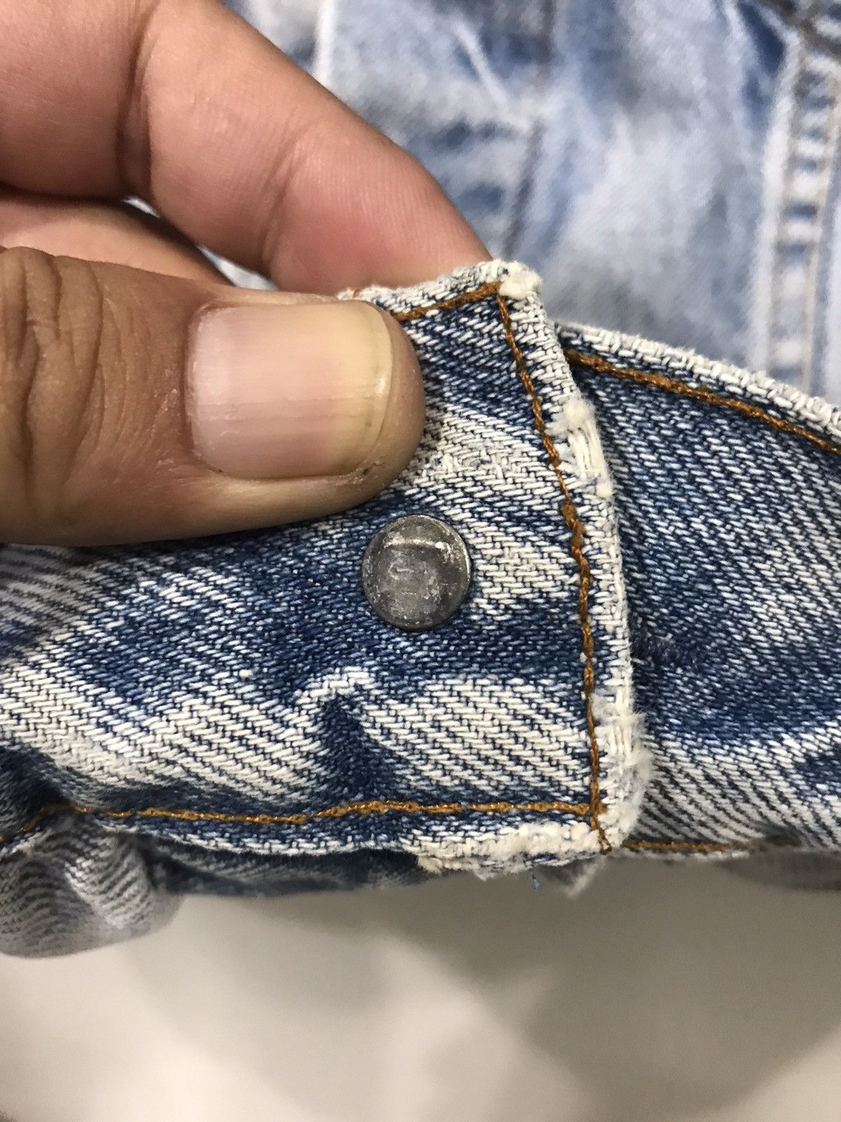 Levi's × Vintage Vintage 90s Levis 777 Button #527 Distressed denim Jacket Size US M / EU 48-50 / 2 - 10 Thumbnail