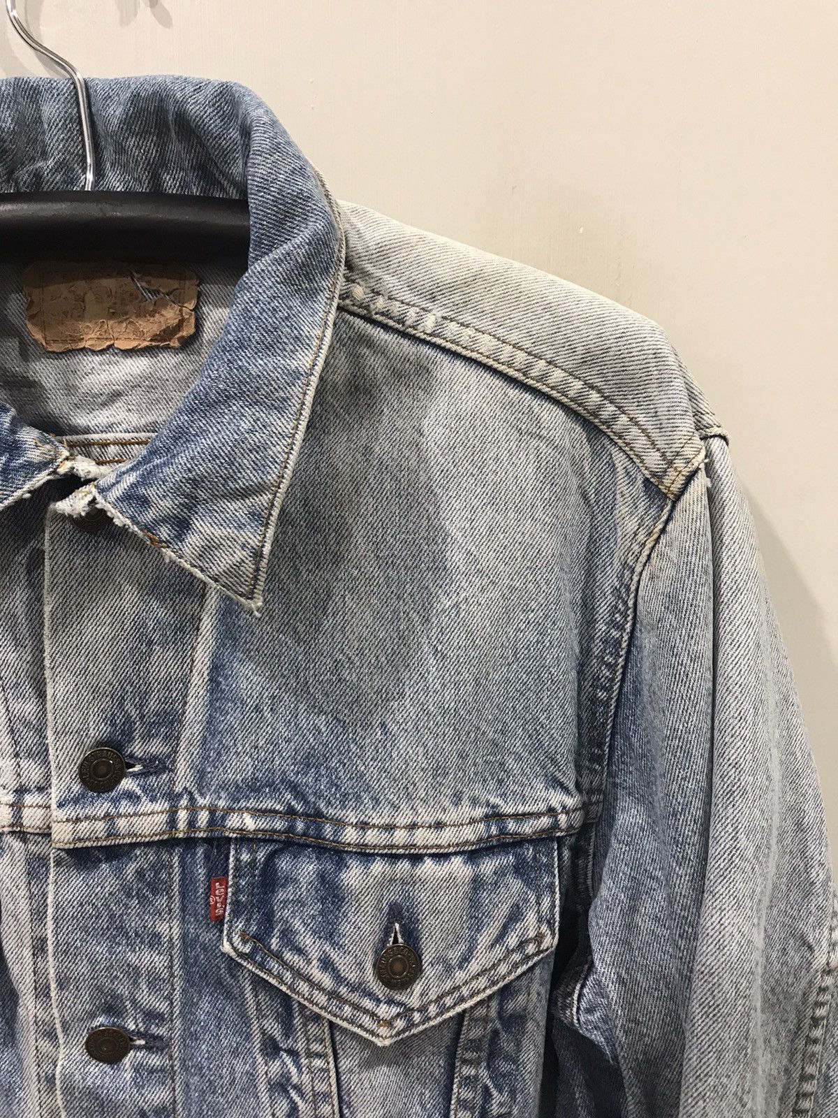 Levi's × Vintage Vintage 90s Levis 777 Button #527 Distressed denim Jacket Size US M / EU 48-50 / 2 - 5 Thumbnail