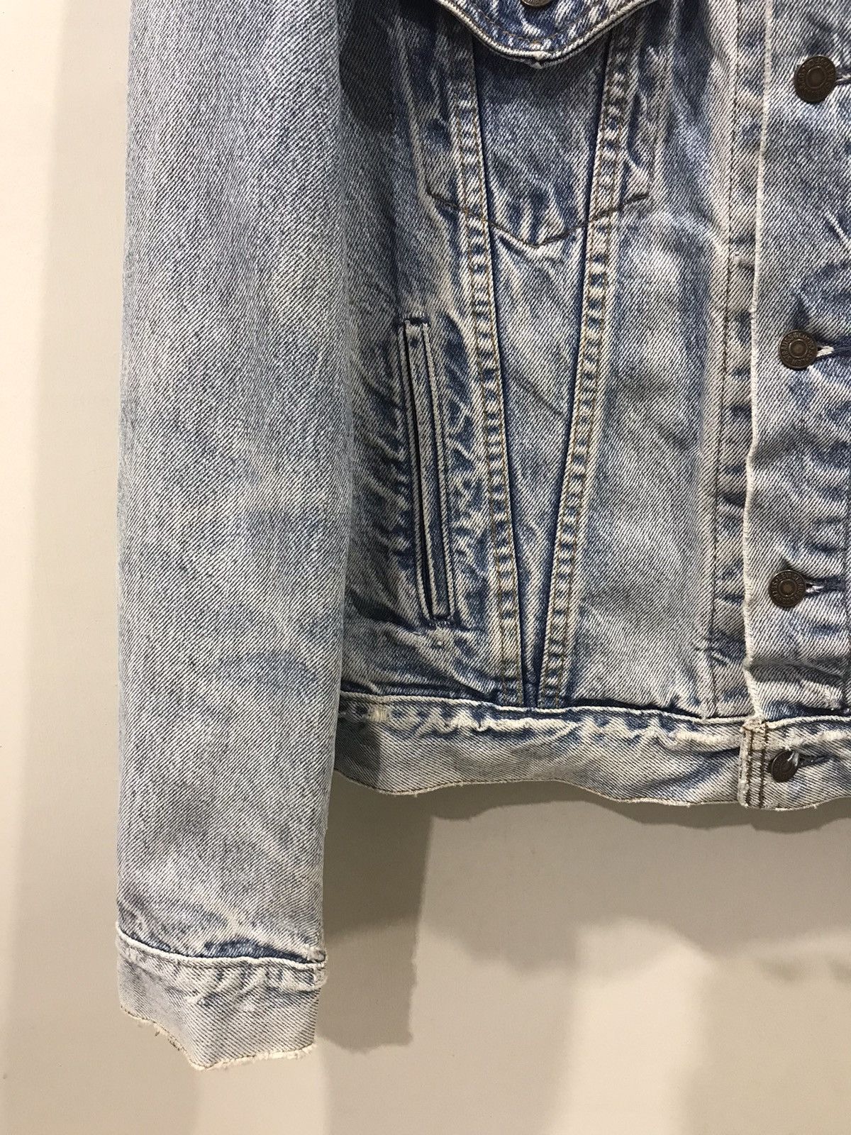 Levi's × Vintage Vintage 90s Levis 777 Button #527 Distressed denim Jacket Size US M / EU 48-50 / 2 - 8 Thumbnail