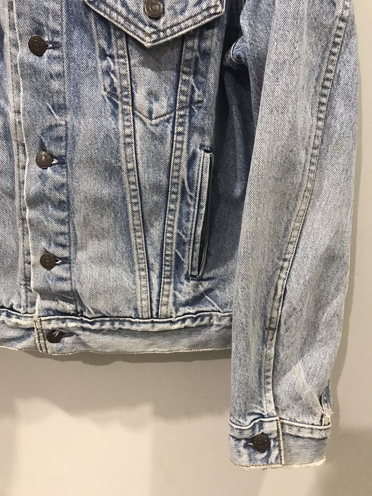 Levi's × Vintage Vintage 90s Levis 777 Button #527 Distressed denim Jacket Size US M / EU 48-50 / 2 - 7 Thumbnail
