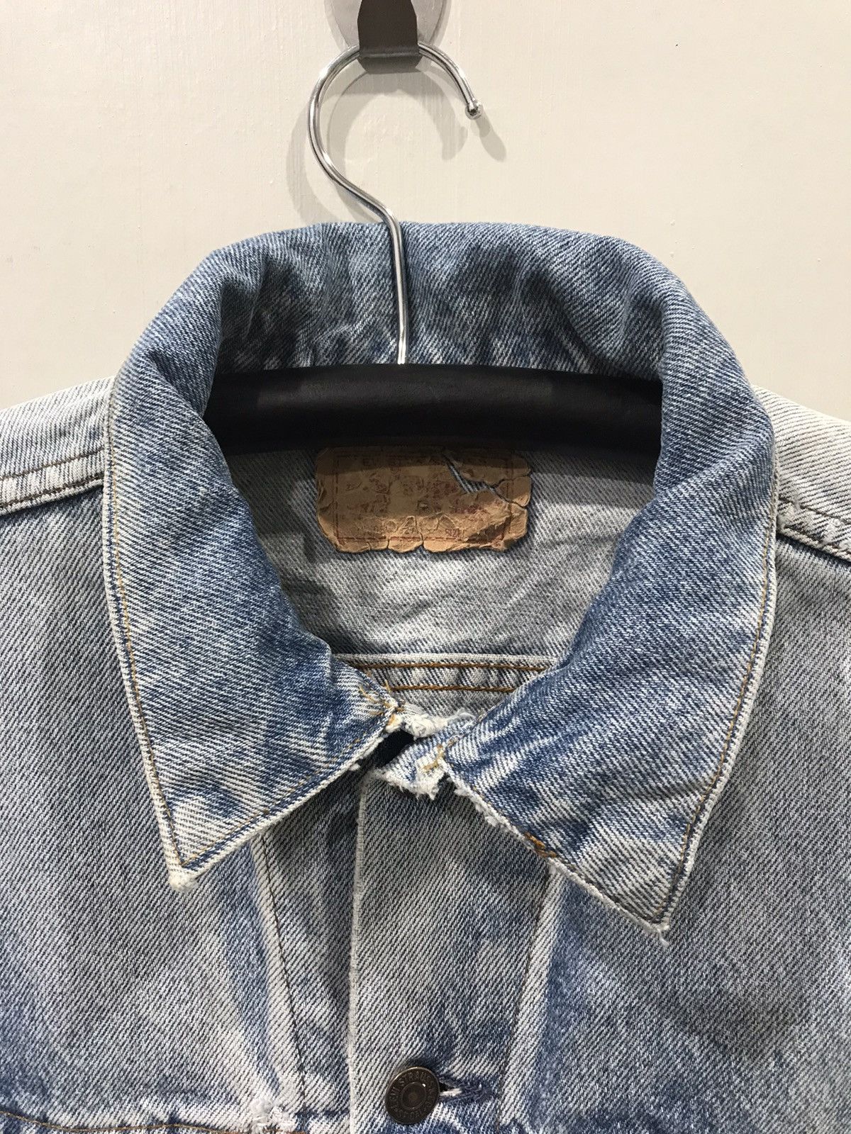 Levi's × Vintage Vintage 90s Levis 777 Button #527 Distressed denim Jacket Size US M / EU 48-50 / 2 - 4 Thumbnail