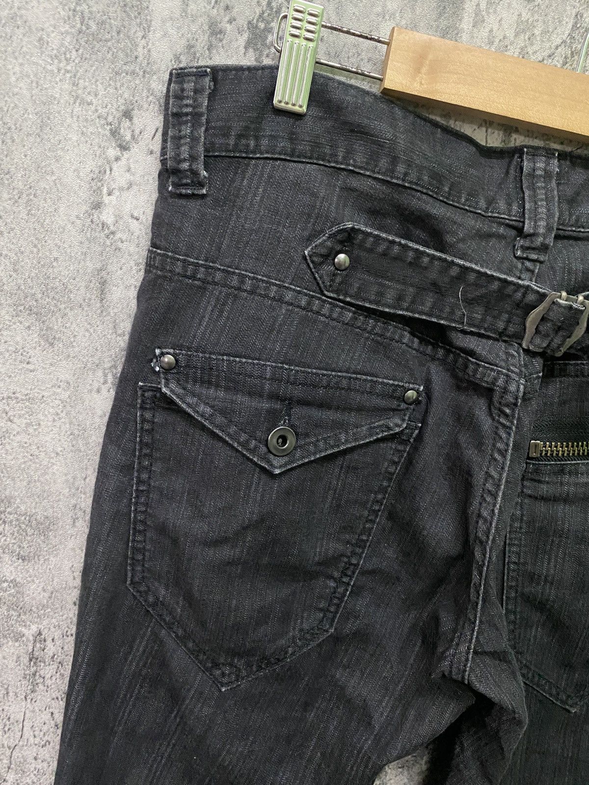 Designer × Japanese Brand Japanese SEMANTIC DESIGN Stripe Buckle Pants Size US 32 / EU 48 - 17 Thumbnail