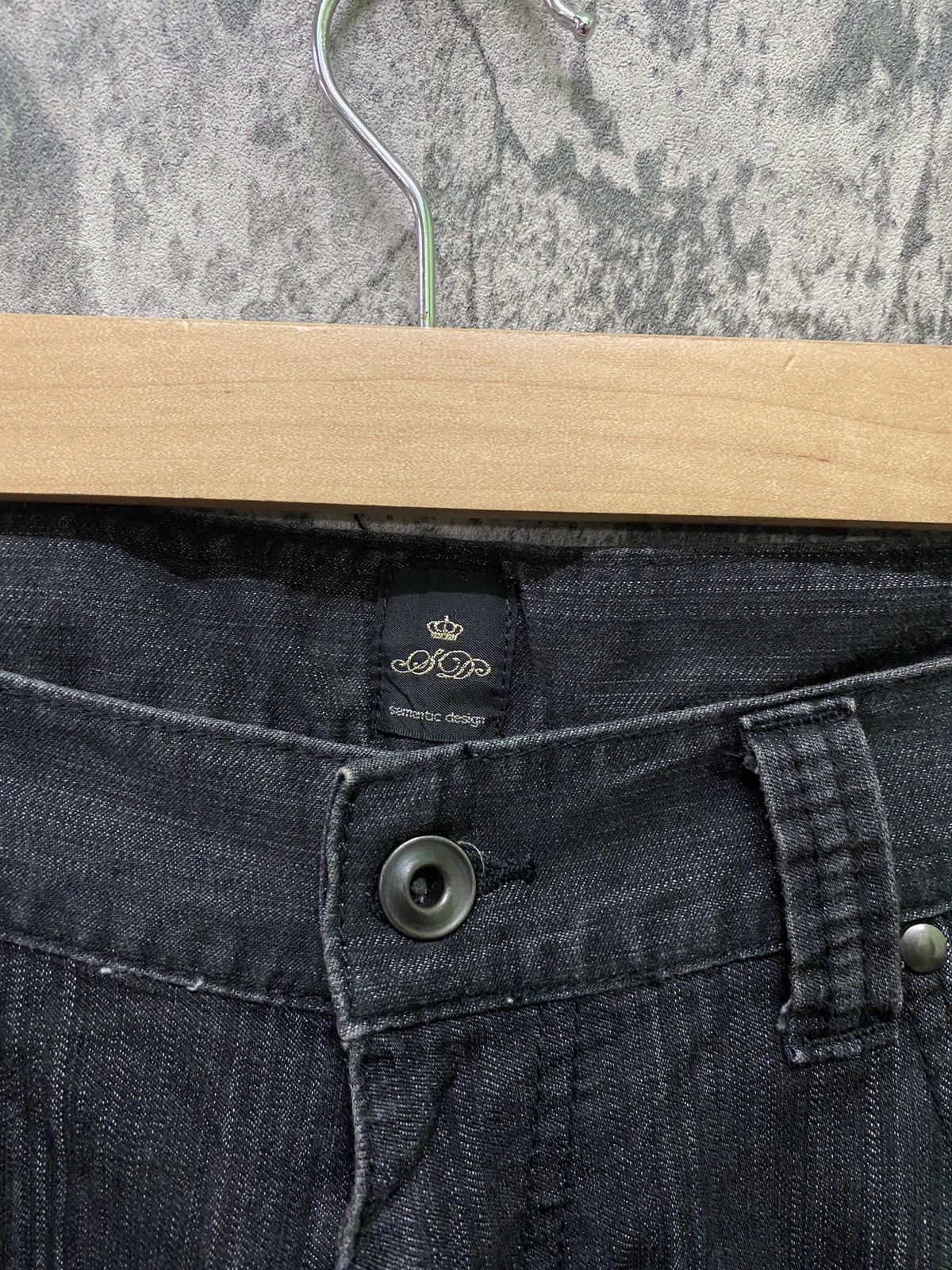 Designer × Japanese Brand Japanese SEMANTIC DESIGN Stripe Buckle Pants Size US 32 / EU 48 - 9 Thumbnail