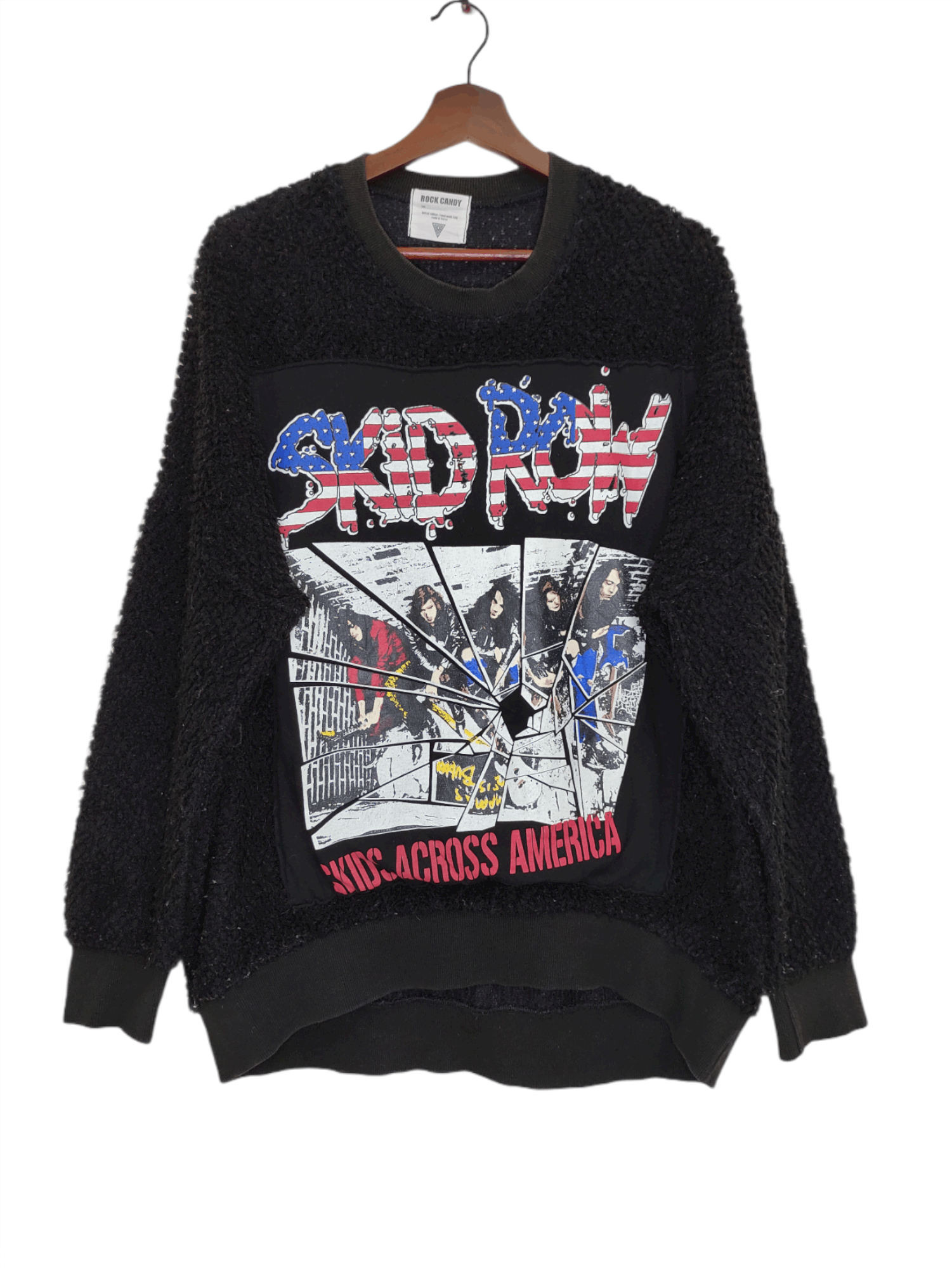 image of Band Tees x Rock T Shirt Skid Row Limited Edition Sweatshirt in Black, Men's (Size XL)