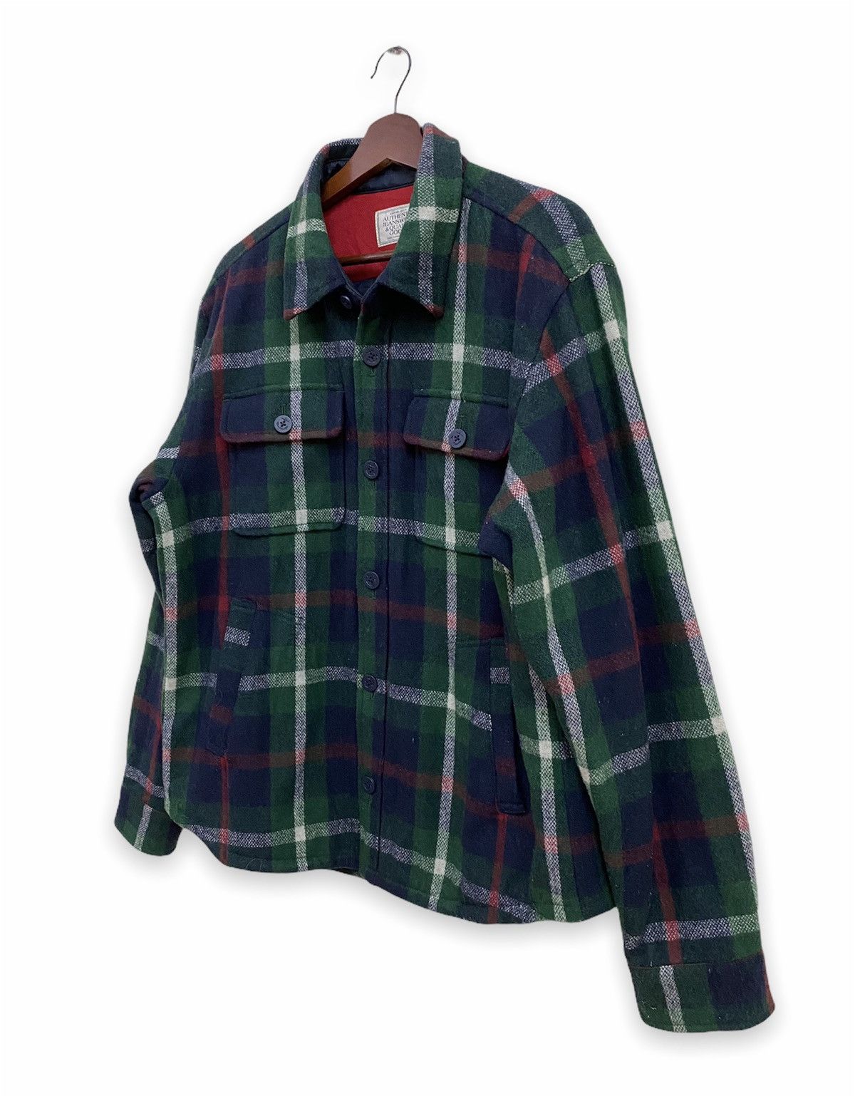 Flannel × Japanese Brand × Vintage Vintage Top Valu Japanese Brand Wool Chekered Flannel Size US XL / EU 56 / 4 - 2 Thumbnail