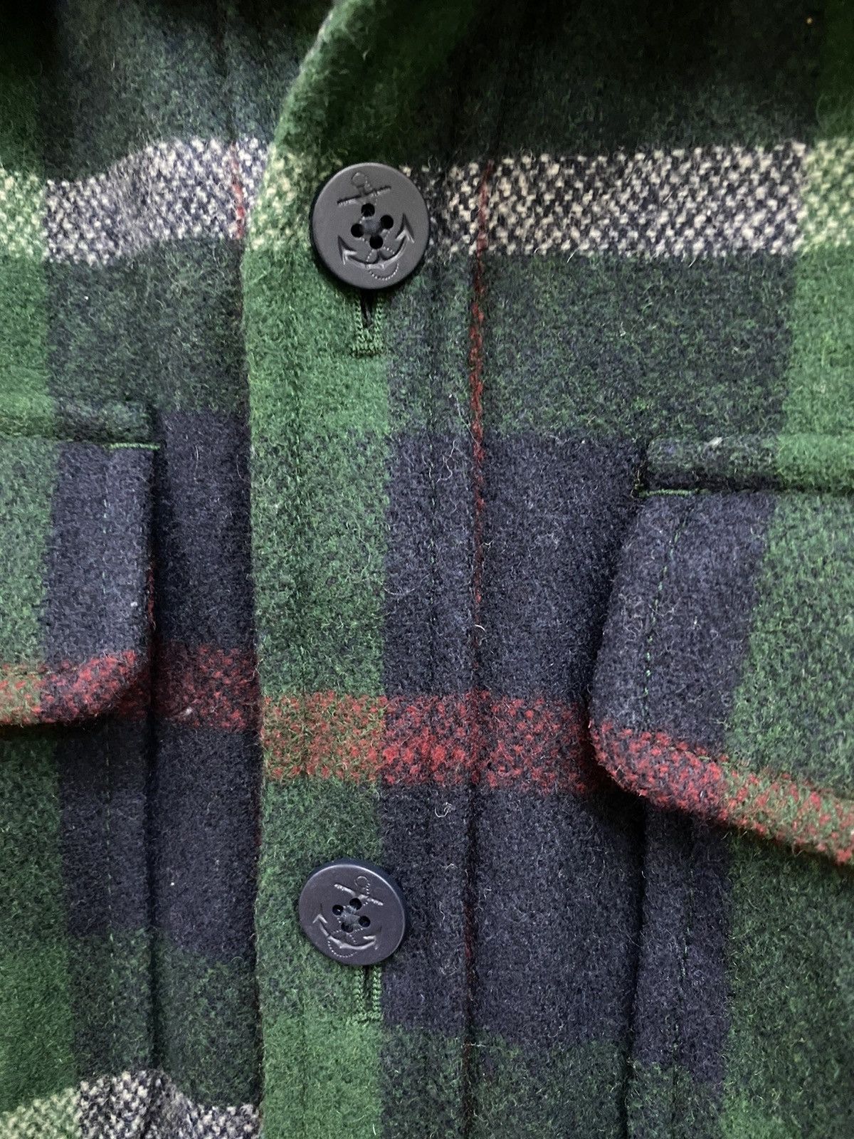 Flannel × Japanese Brand × Vintage Vintage Top Valu Japanese Brand Wool Chekered Flannel Size US XL / EU 56 / 4 - 9 Thumbnail
