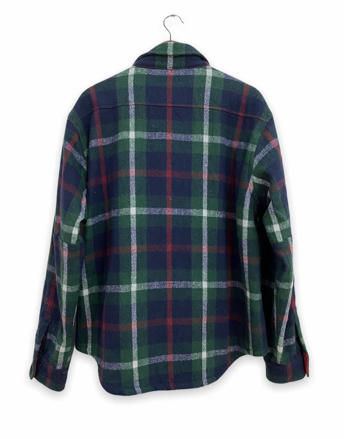 Flannel × Japanese Brand × Vintage Vintage Top Valu Japanese Brand Wool Chekered Flannel Size US XL / EU 56 / 4 - 6 Thumbnail