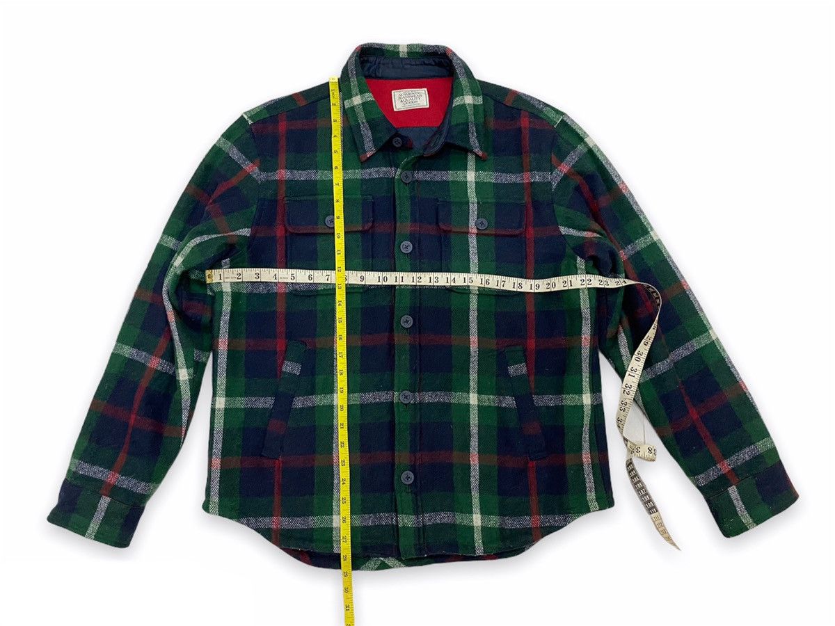 Flannel × Japanese Brand × Vintage Vintage Top Valu Japanese Brand Wool Chekered Flannel Size US XL / EU 56 / 4 - 12 Thumbnail