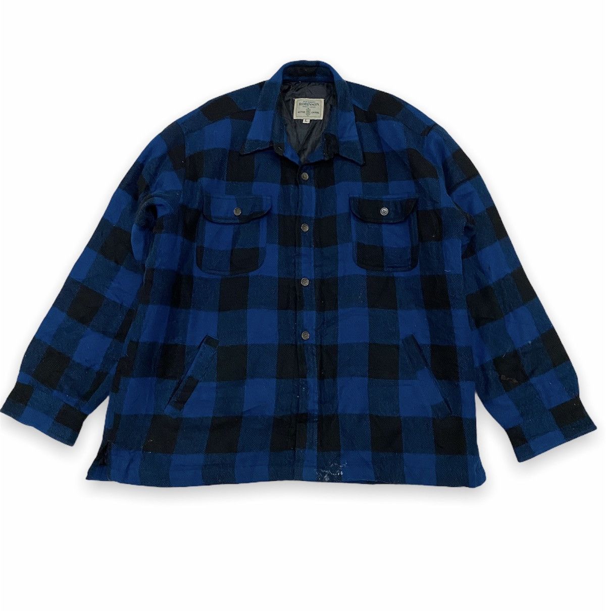Flannel × Japanese Brand × Vintage Vintage Japanese Wool Flannel Jacket Size US L / EU 52-54 / 3 - 11 Thumbnail