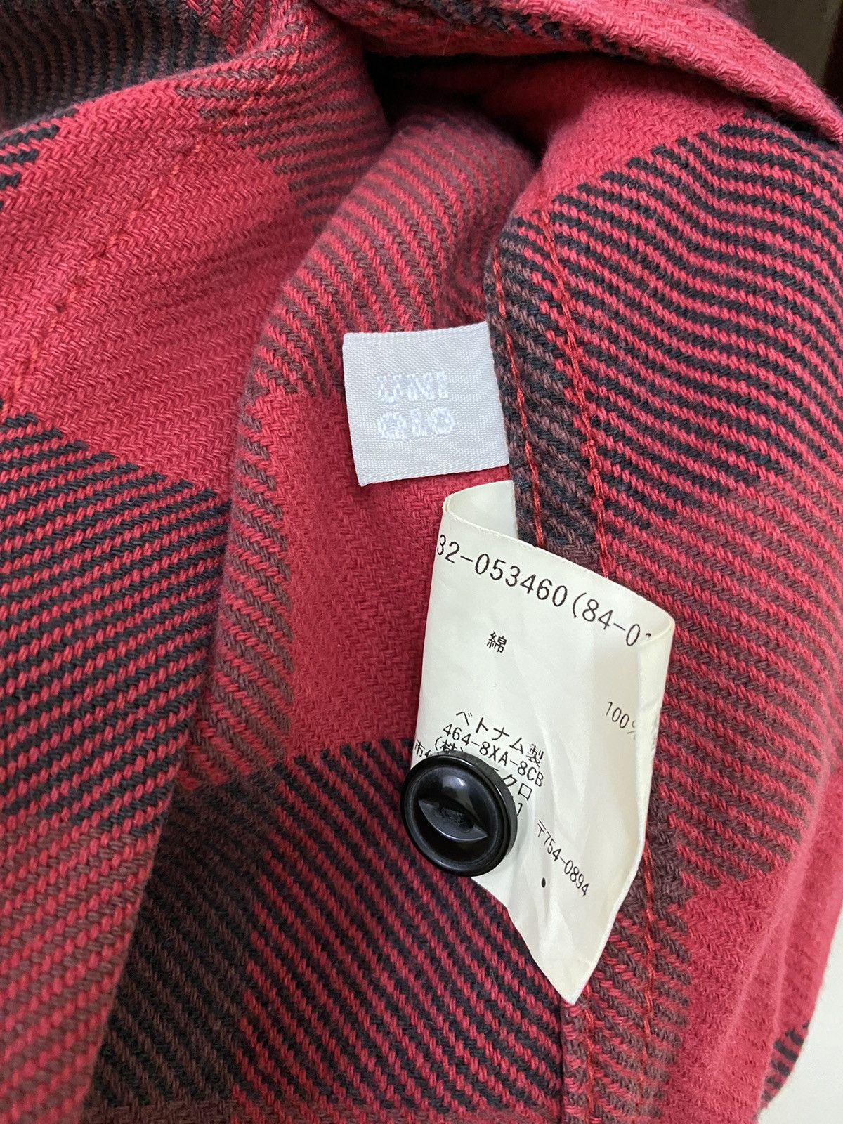 Flannel × Japanese Brand × Uniqlo Vintage Uniqlo Flannel Plaid Red Filson Style Size US L / EU 52-54 / 3 - 6 Thumbnail