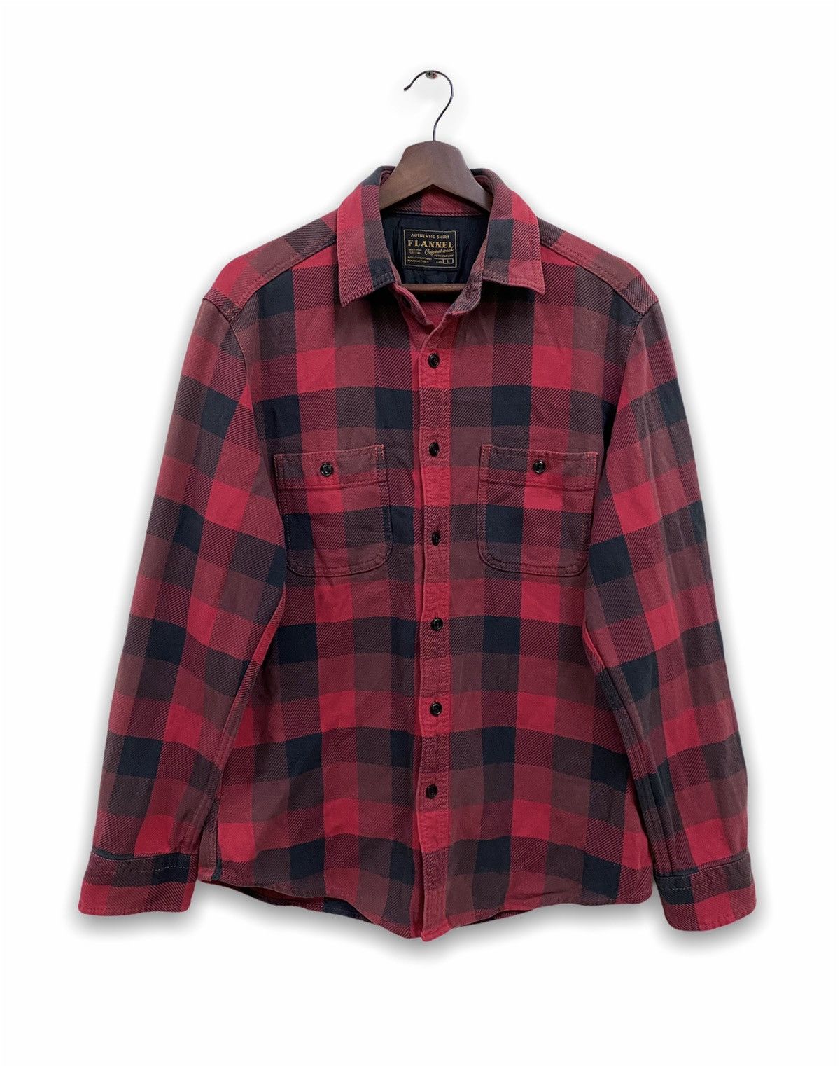 Flannel × Japanese Brand × Uniqlo Vintage Uniqlo Flannel Plaid Red Filson Style Size US L / EU 52-54 / 3 - 1 Thumbnail