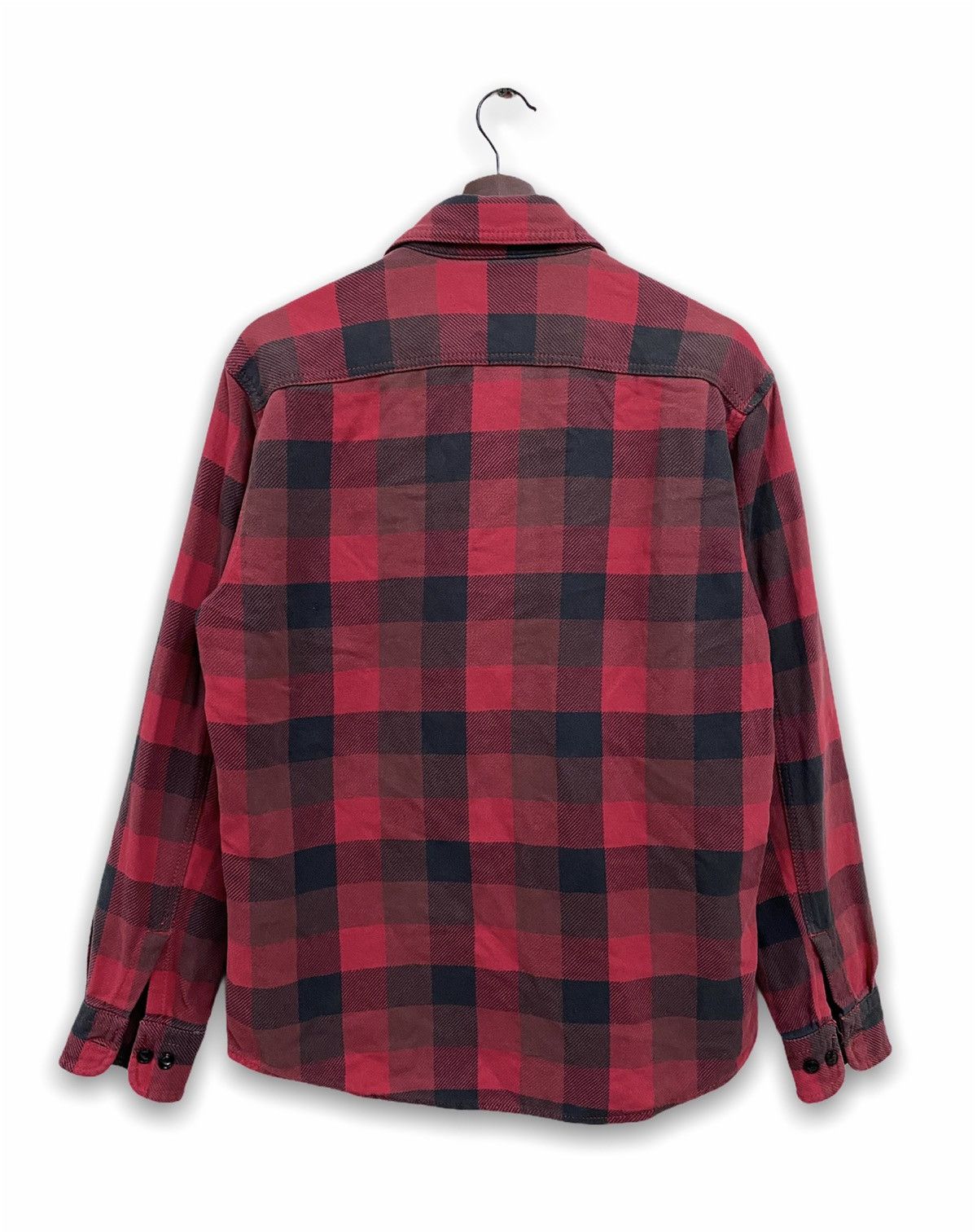 Flannel × Japanese Brand × Uniqlo Vintage Uniqlo Flannel Plaid Red Filson Style Size US L / EU 52-54 / 3 - 4 Thumbnail